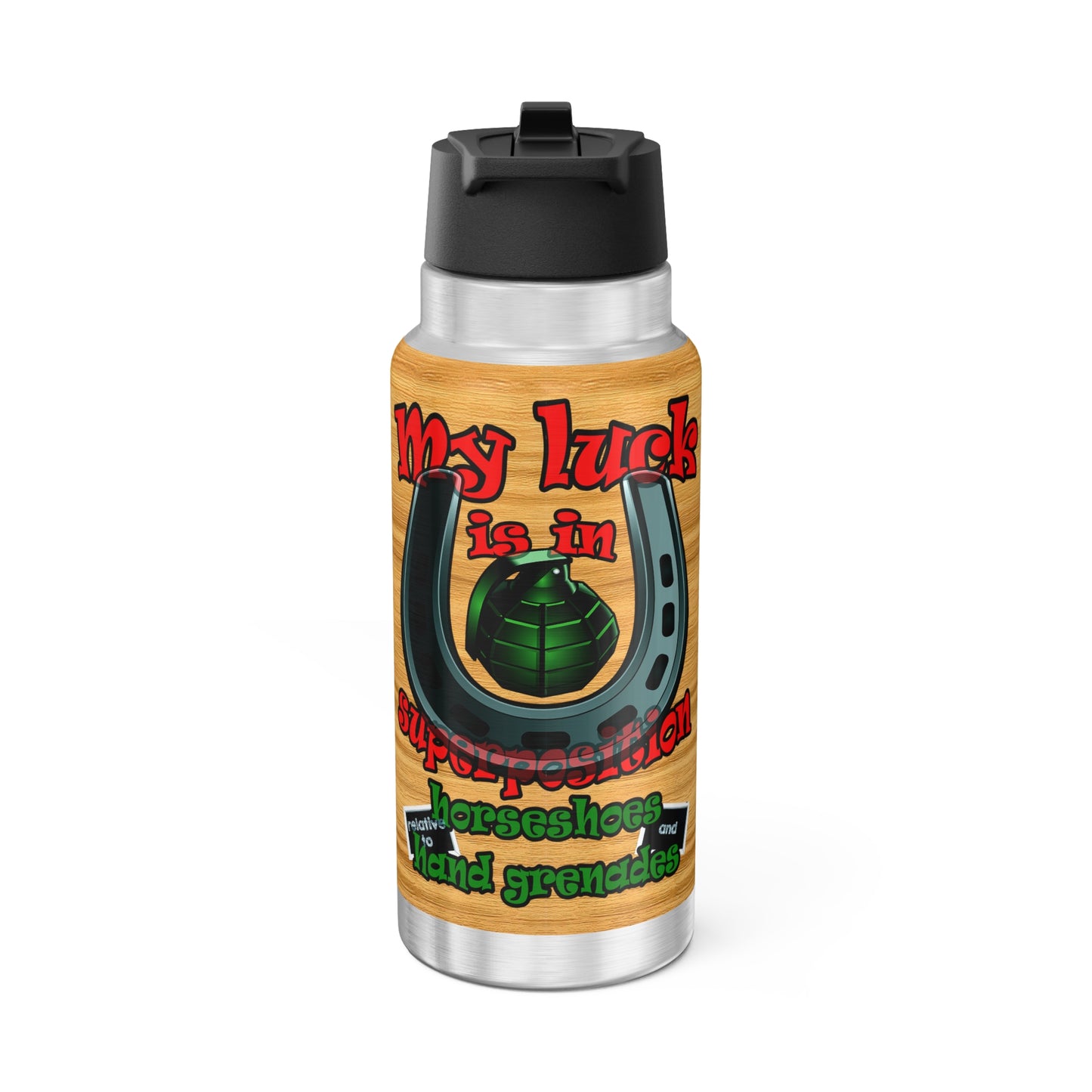 my luck - Gator Tumbler, 32oz (butterscotch wood finish)