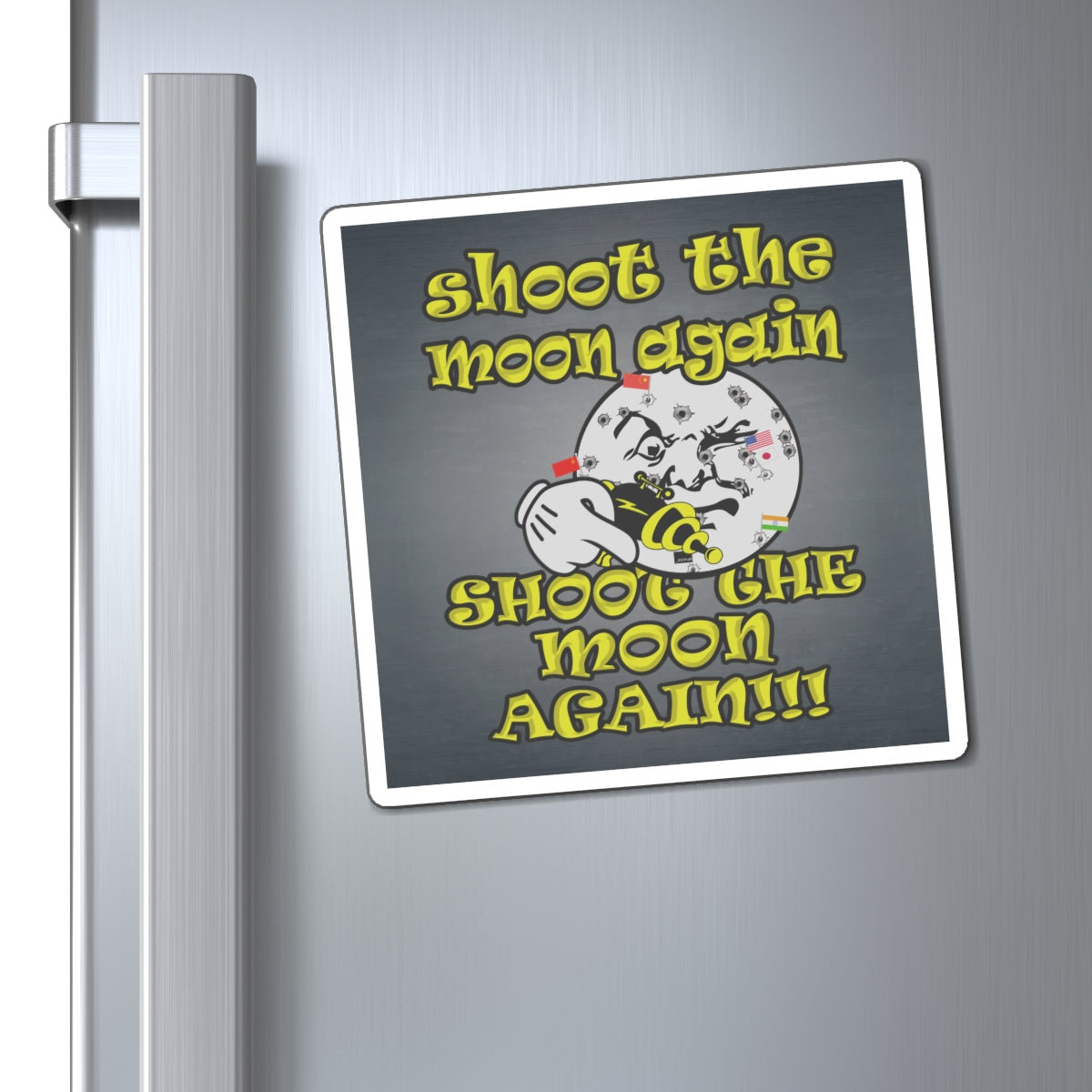 shoot the moon again - Magnets - (grey-light grey)