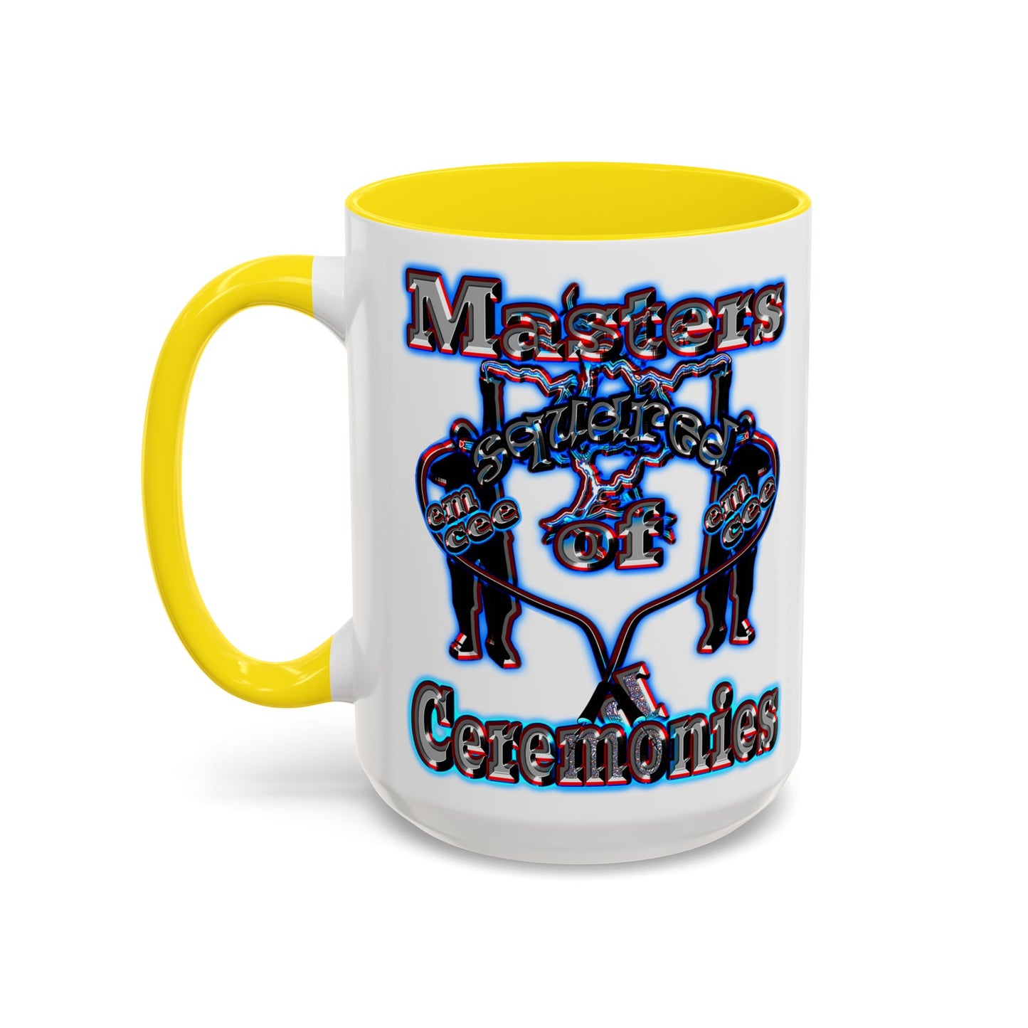 em cee squared - Accent Mug (white)