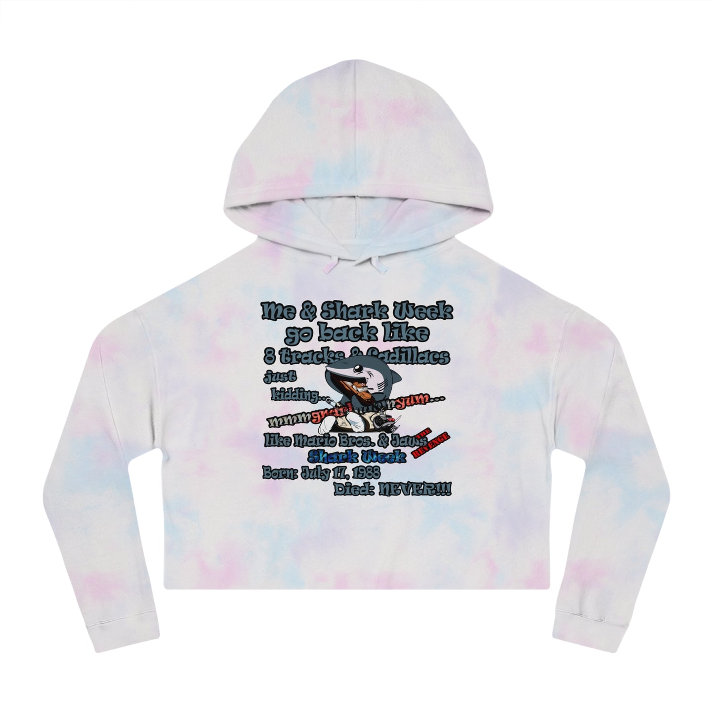 shark week - Women’s Cropped Hooded Sweatshirt