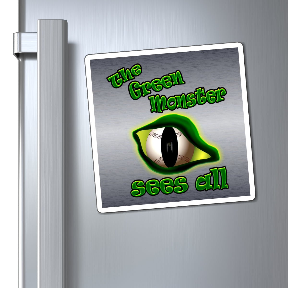 green monster - Magnets - (brushed nickel)