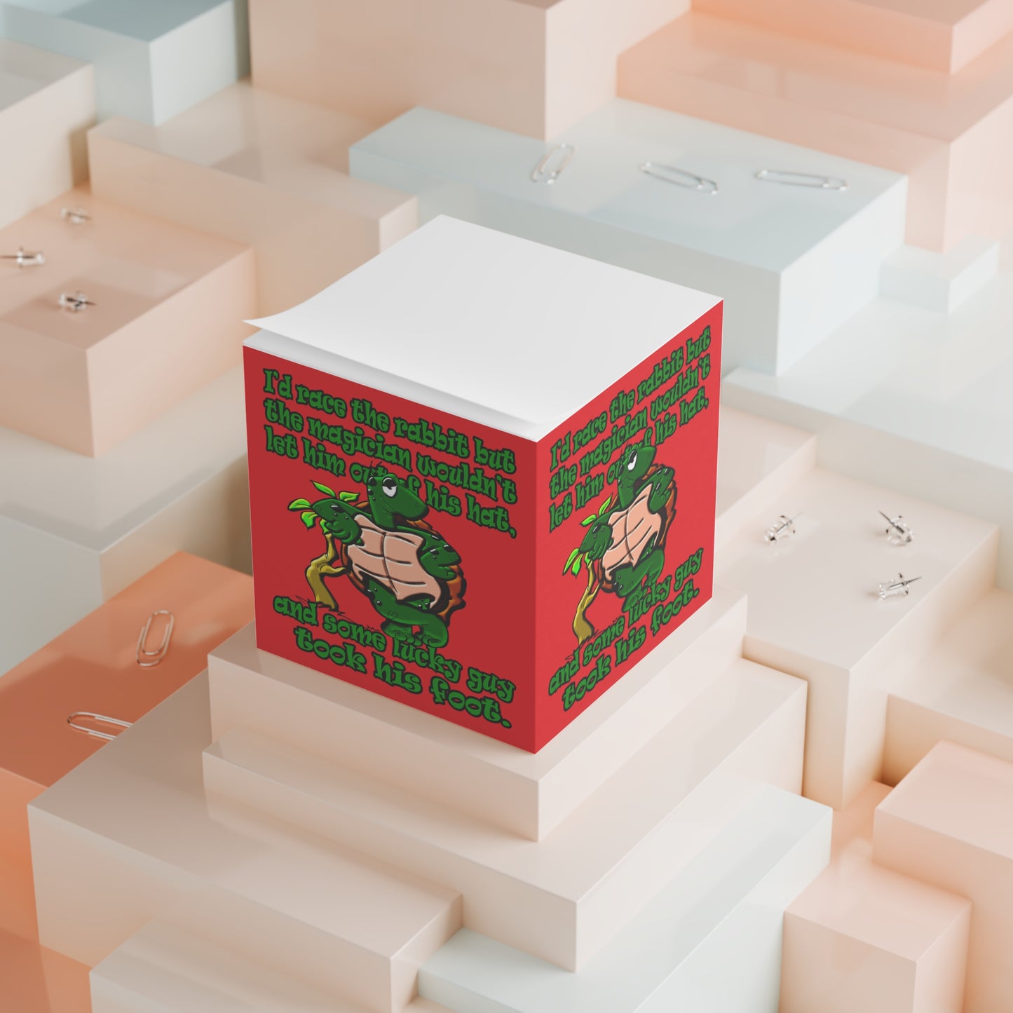 turtle race - note cube (red)