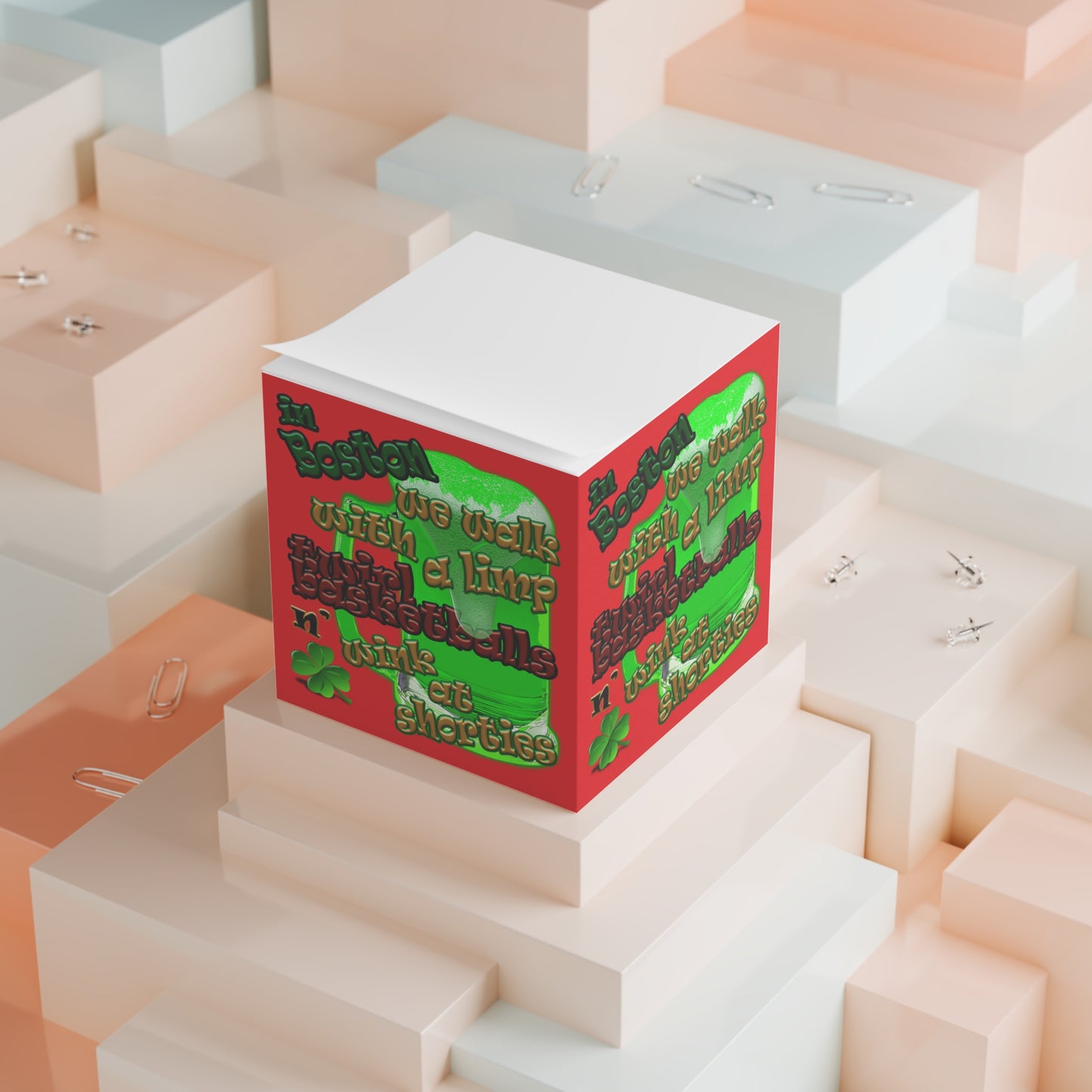 celtic's logo - note cube (red)