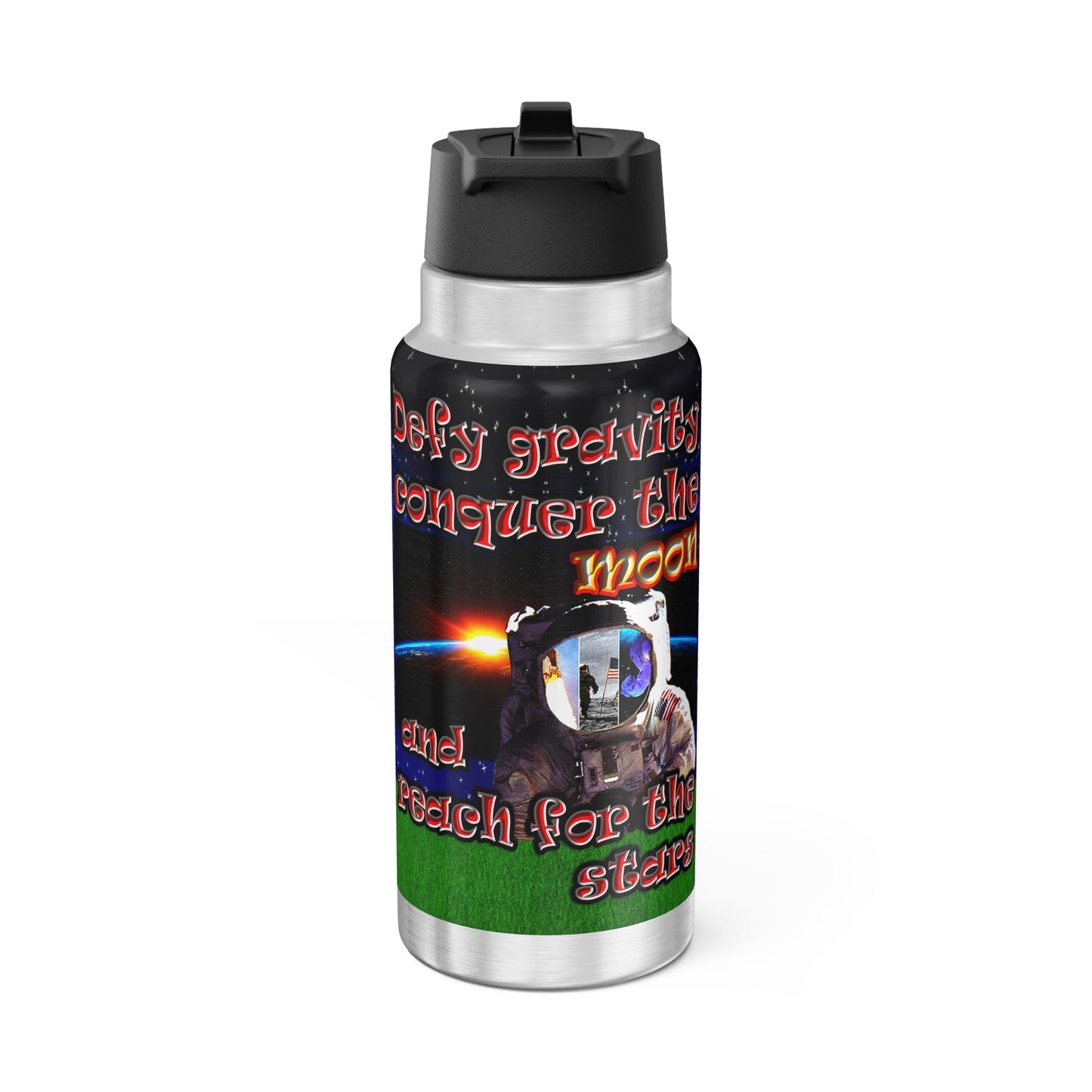defy conquer reach - Gator Tumbler, 32oz ('snoops' background)