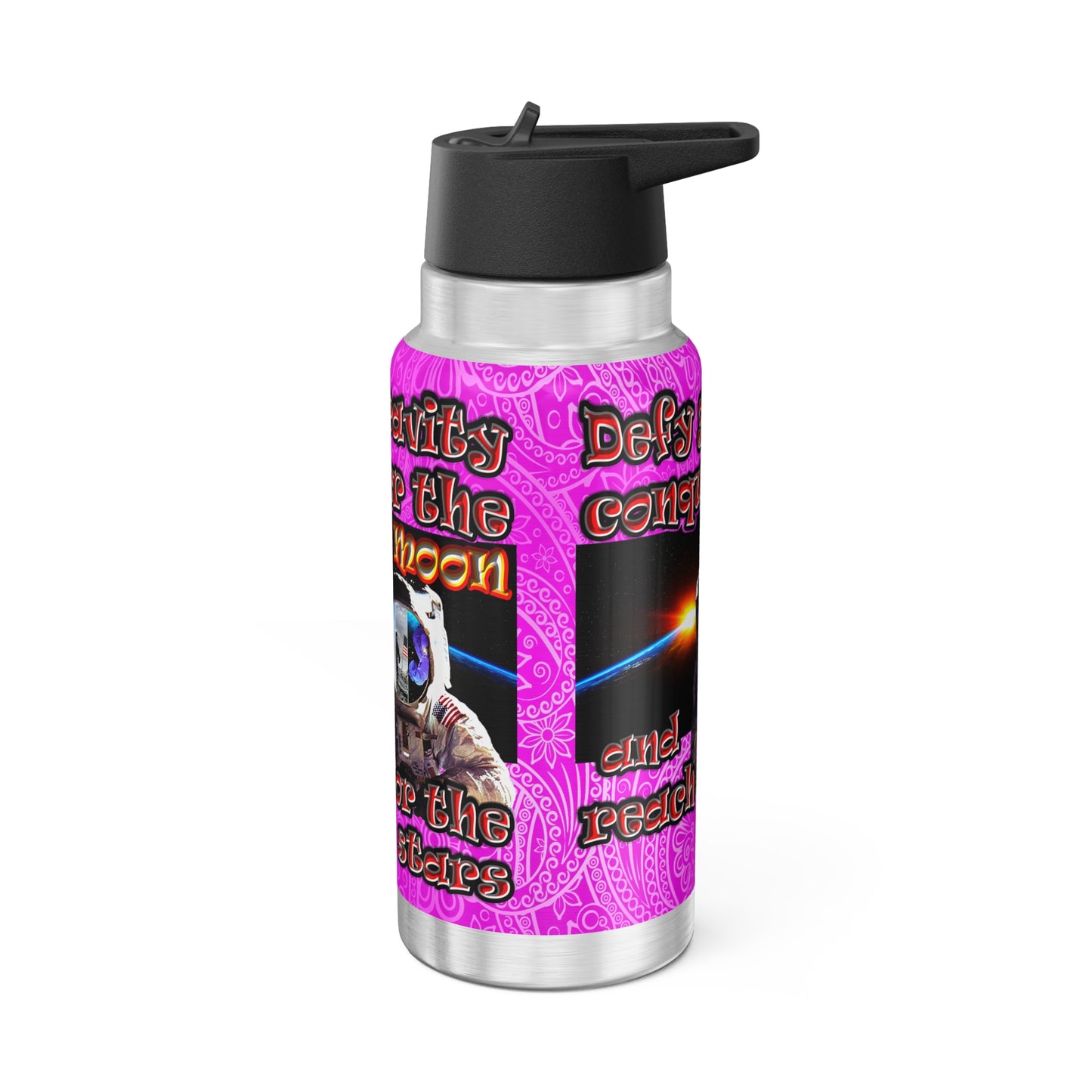 defy conquer reach - Gator Tumbler, 32oz (pink swirl)