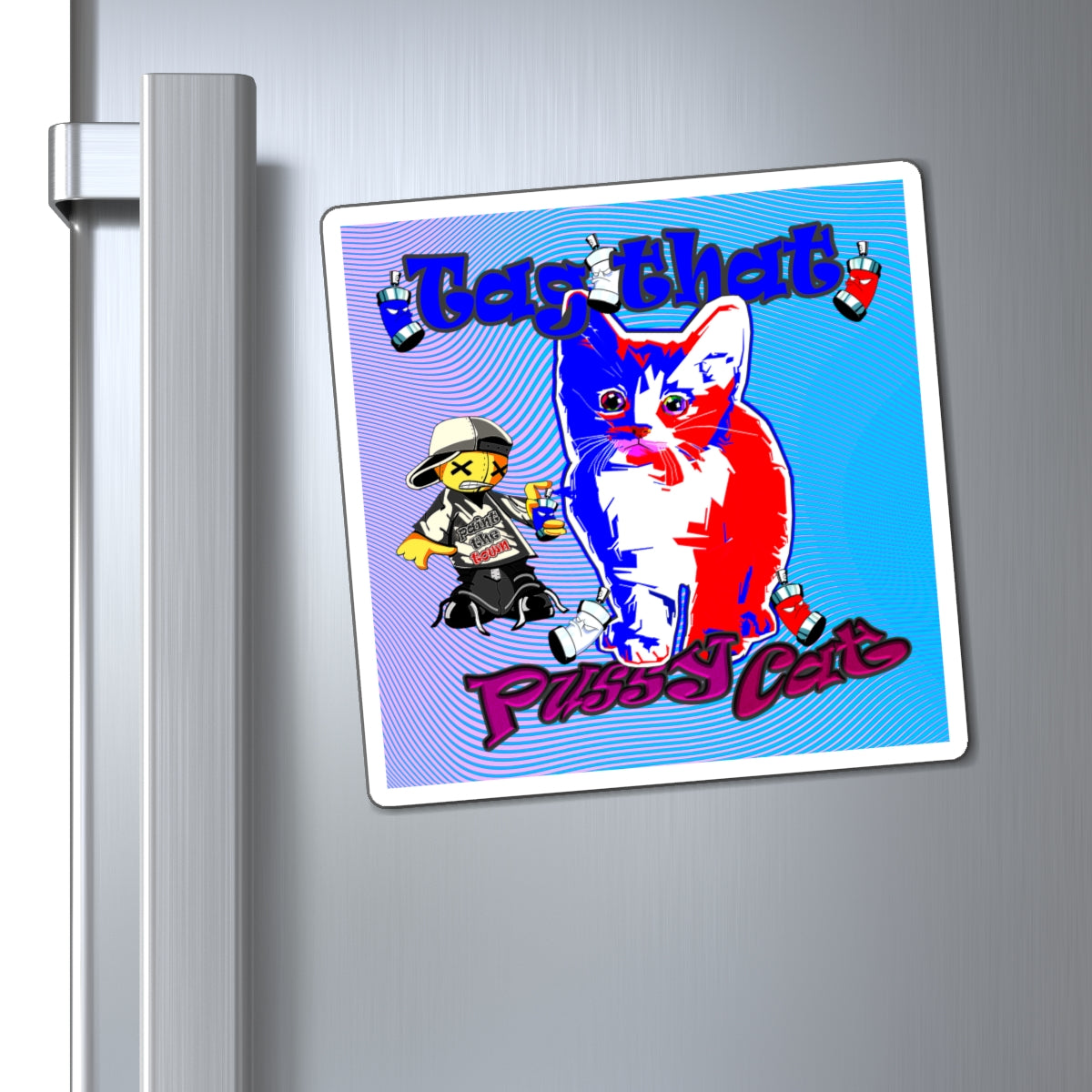 tag that - Magnets - (light blue-purple wave)