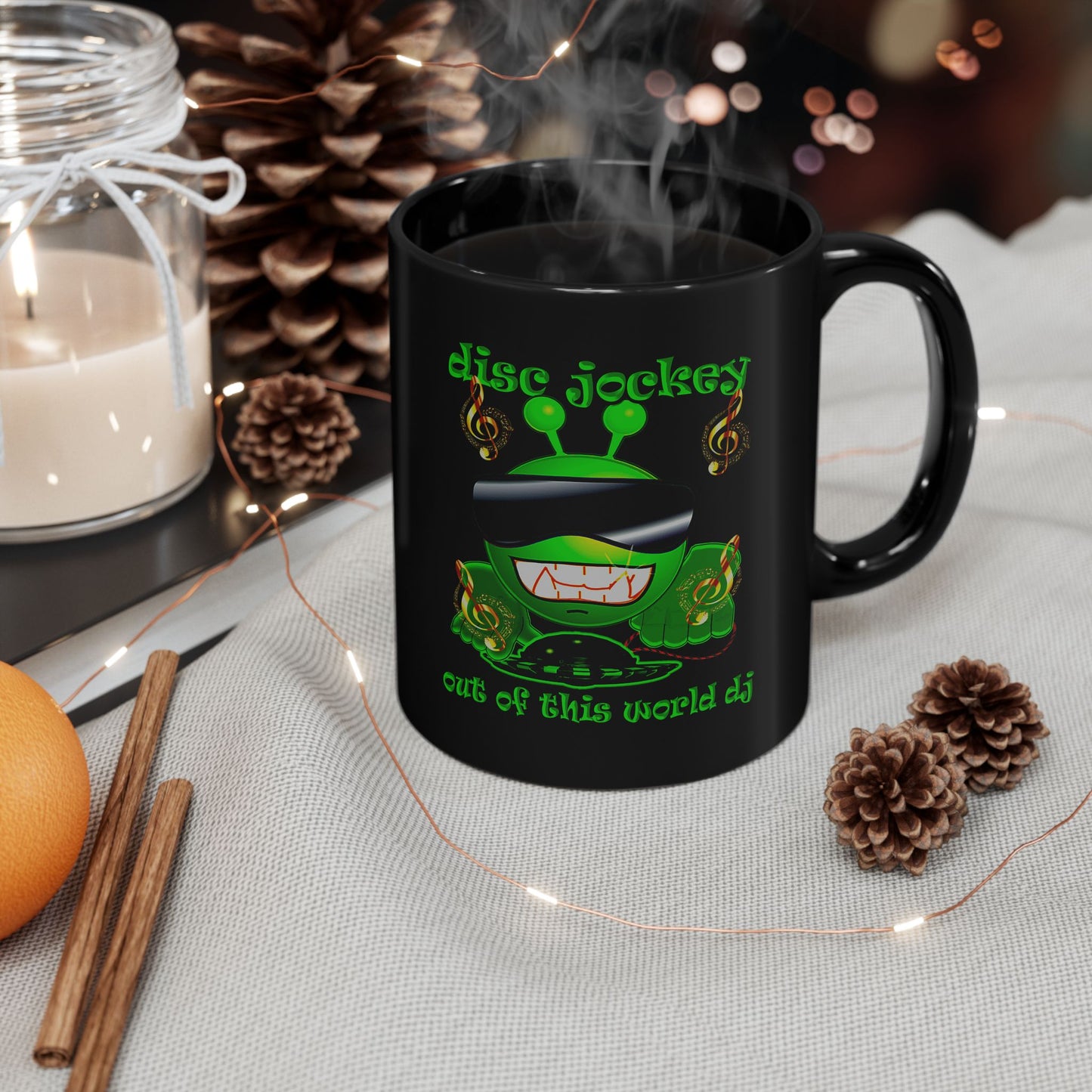 disc jockey - Black Mug (black)