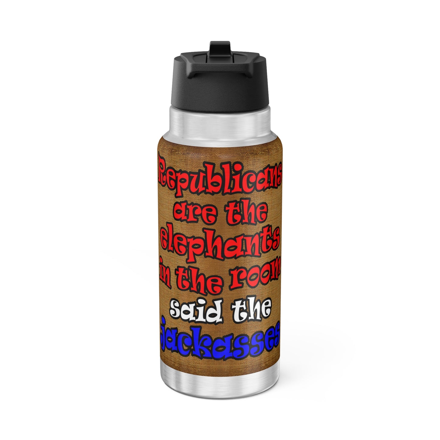 donkeys and elephants - Gator Tumbler, 32oz (brown papyrus)