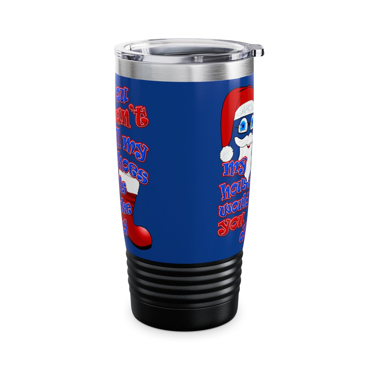 santa's shoes - Ringneck Tumbler, 20oz (dark blue)