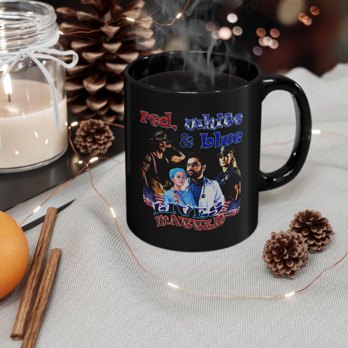 rw&b lives matter - Black Mug (black)