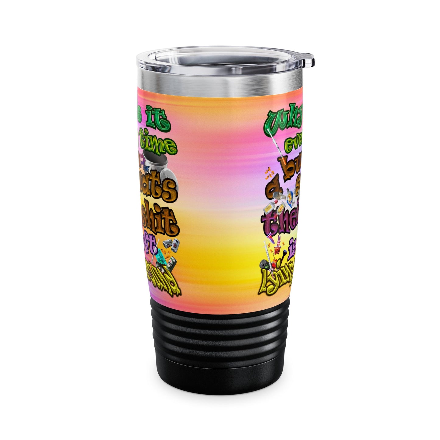 the bum's shit - Ringneck Tumbler, 20oz (color blur)