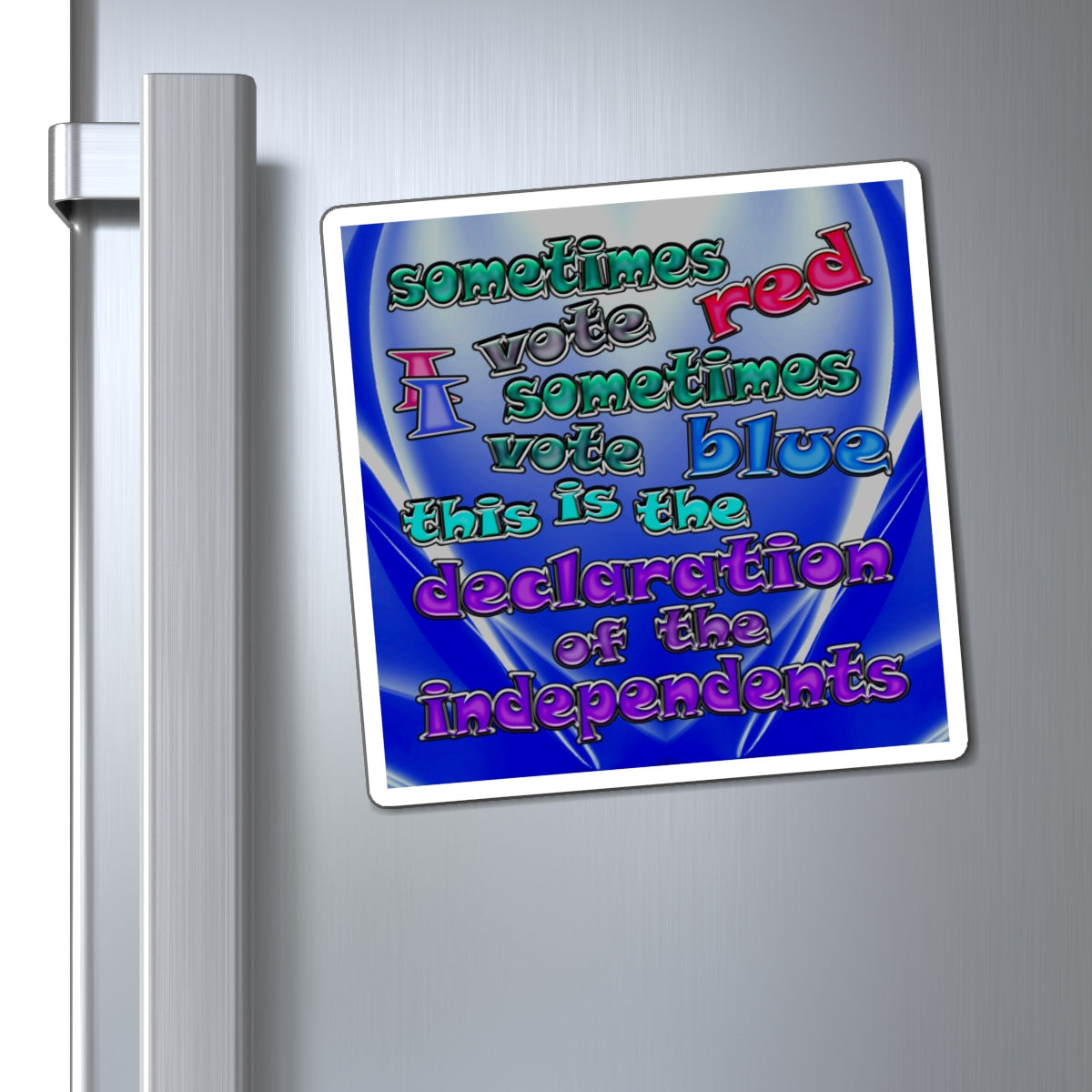 declaration of the independents - Magnets - (blue-white wave)