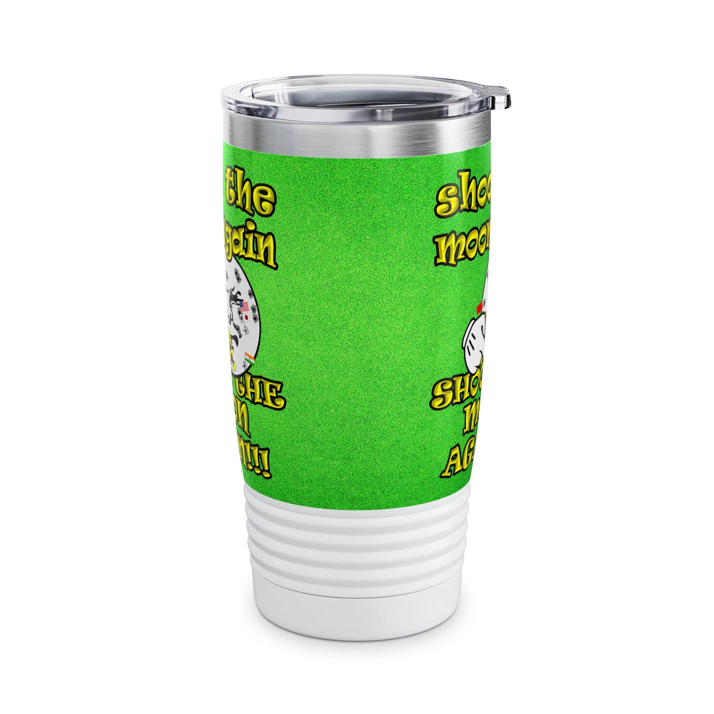 shoot the moon again - Ringneck Tumbler, 20oz (green turf)