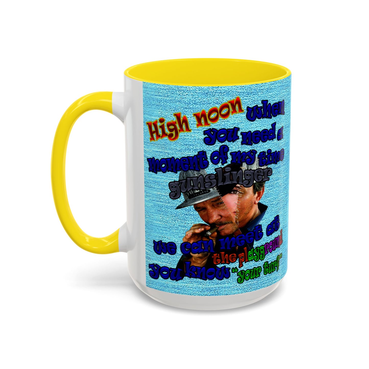 high noon - Accent Mug (faded blue)