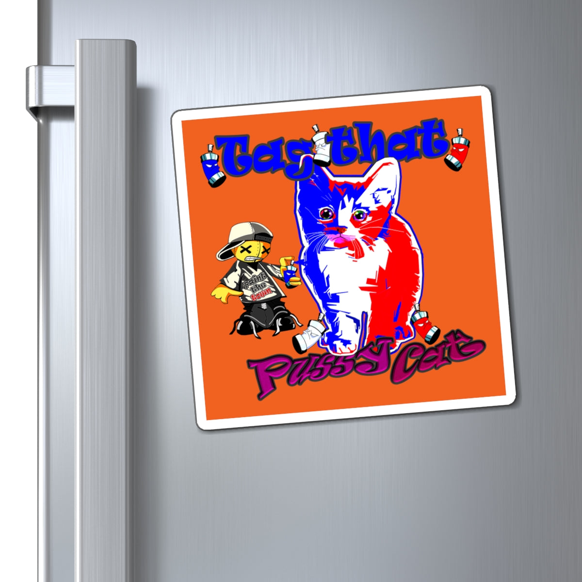 tag that - Magnets - (orange)