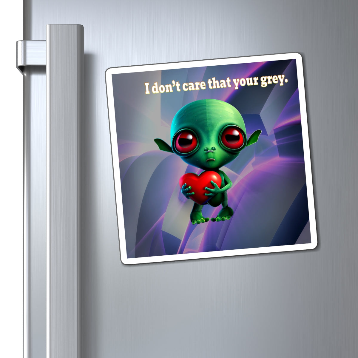 I don't care that your grey - Magnets - (grey-pink wave)