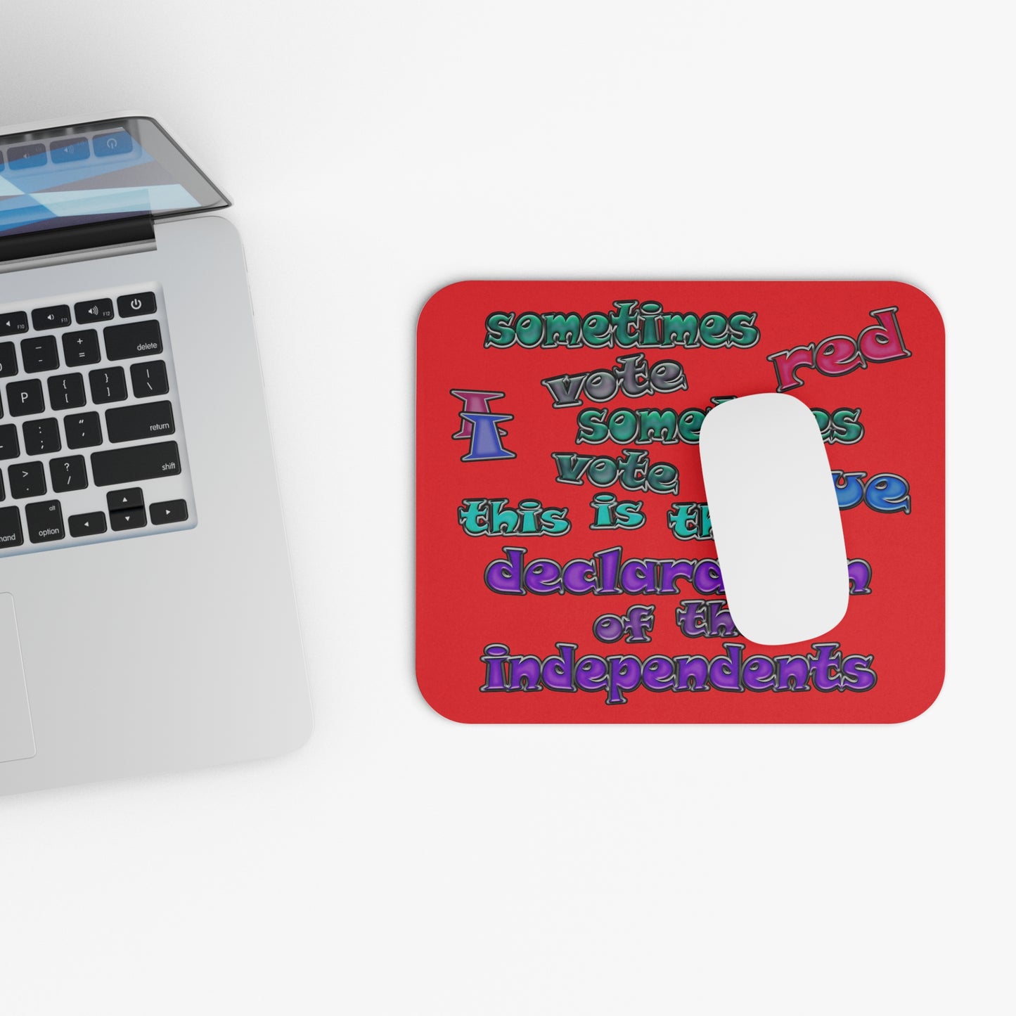 declaration of the independents - Mouse Pad (Rectangle) (red)