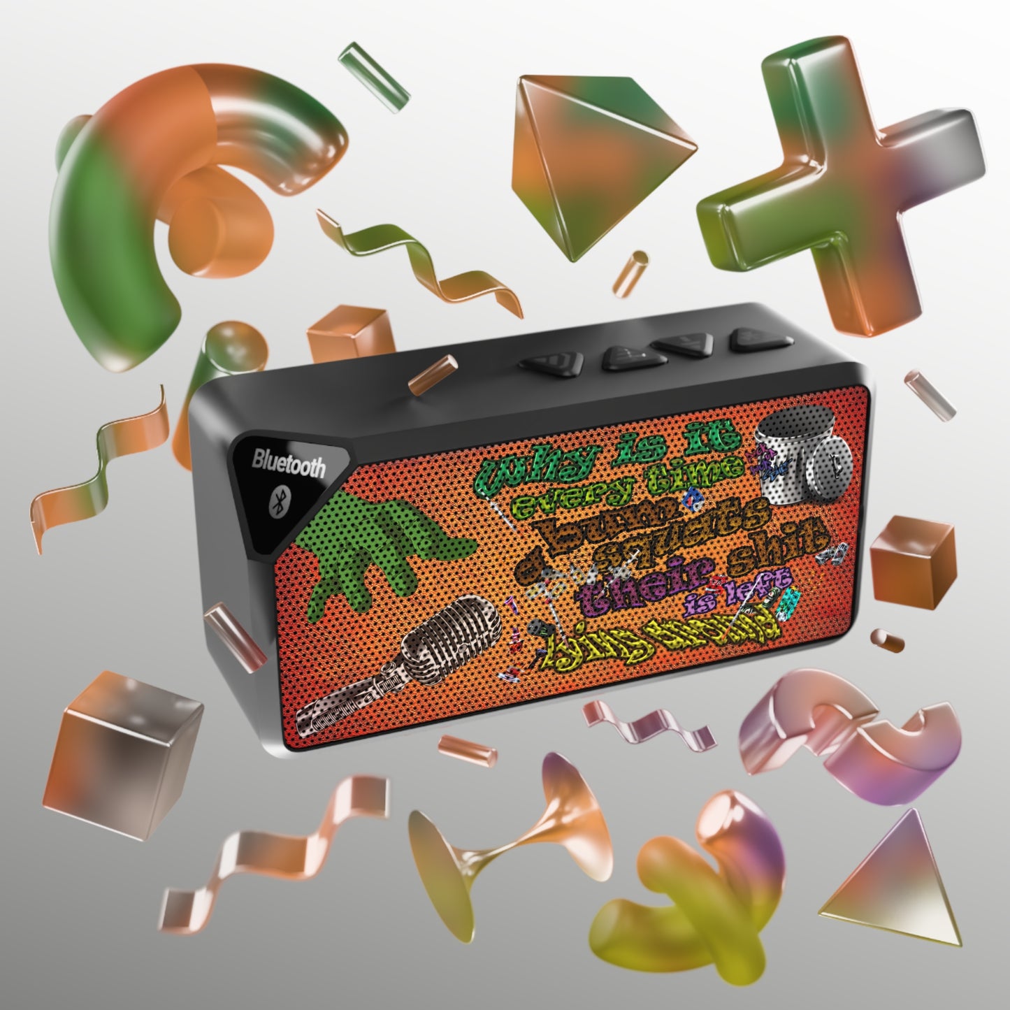 the bum's shit - Jabba Bluetooth Speaker (burnt orange)
