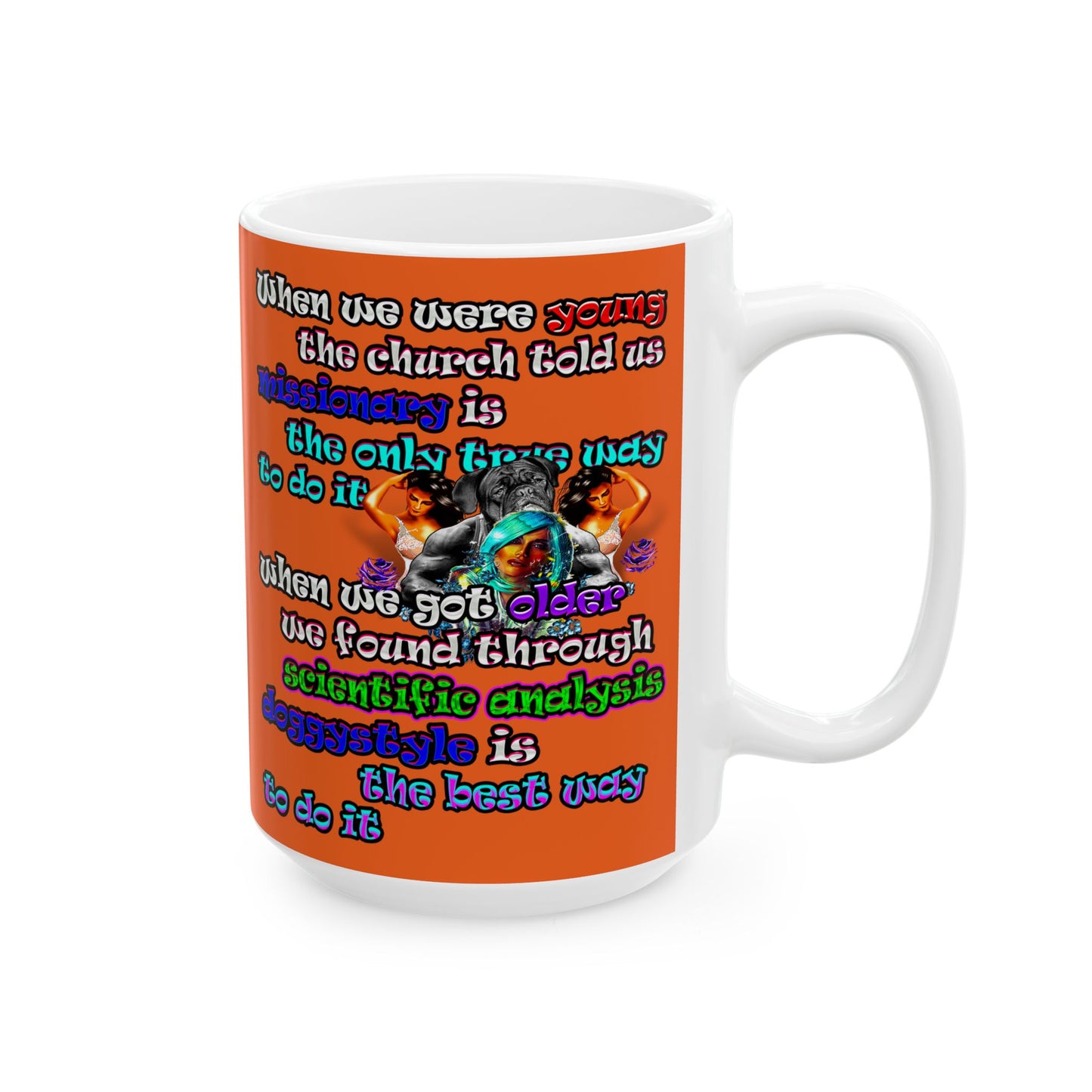 doggystyle - White Mug (orange)