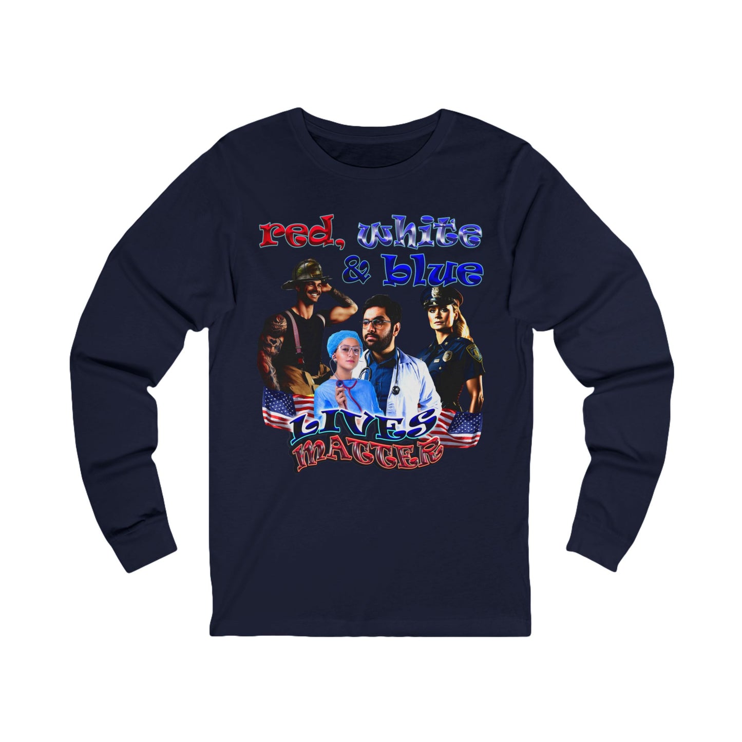 rw&b lives matter - Unisex Jersey Long Sleeve Tee
