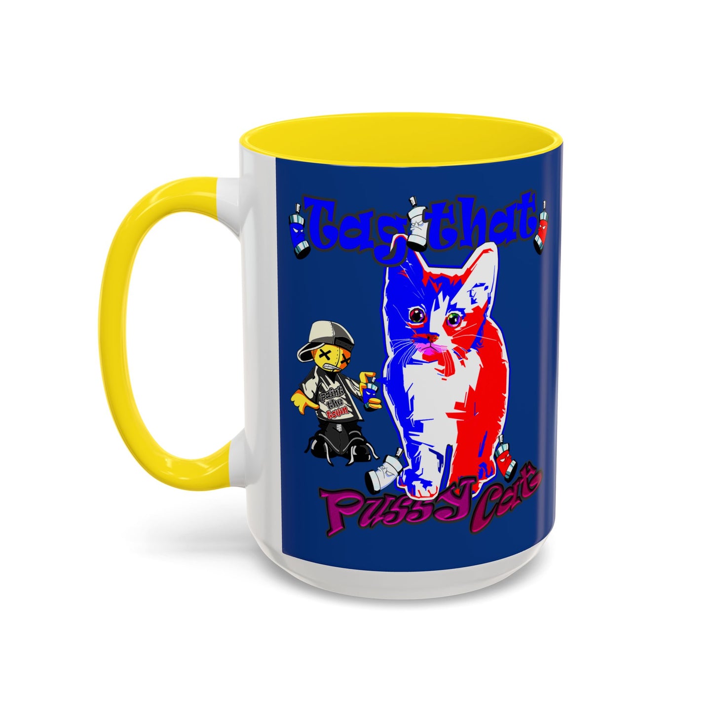 tag that - Accent Mug (dark blue)
