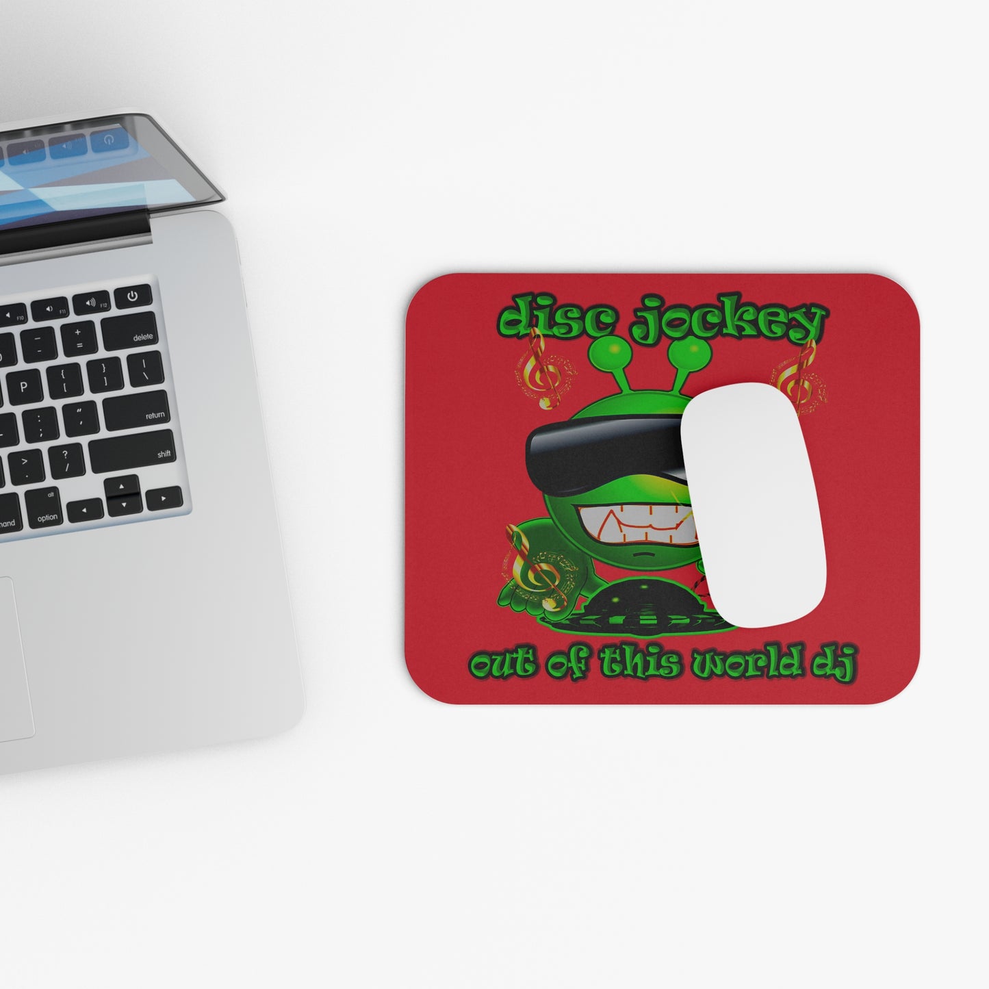 disc jockey - Mouse Pad (Rectangle) (dark red)