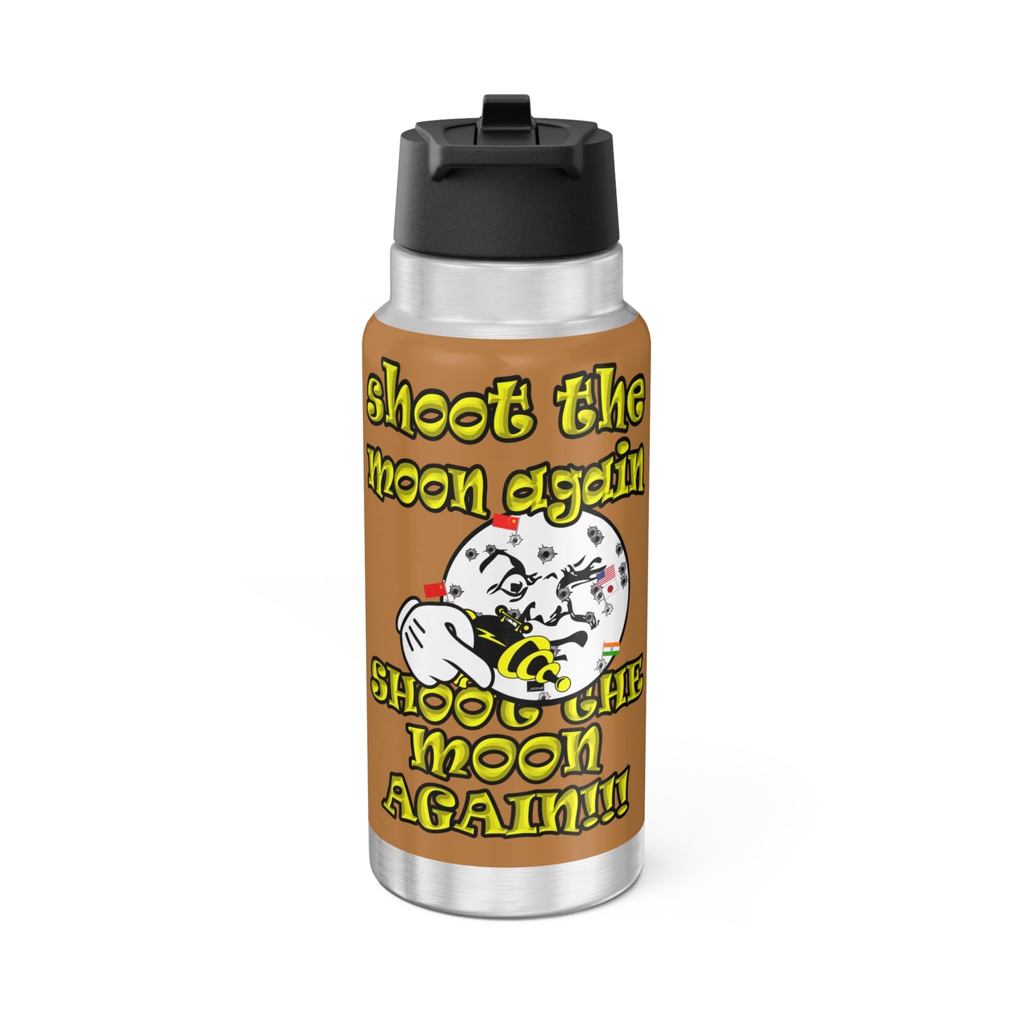 shoot the moon again - Gator Tumbler, 32oz (light brown)