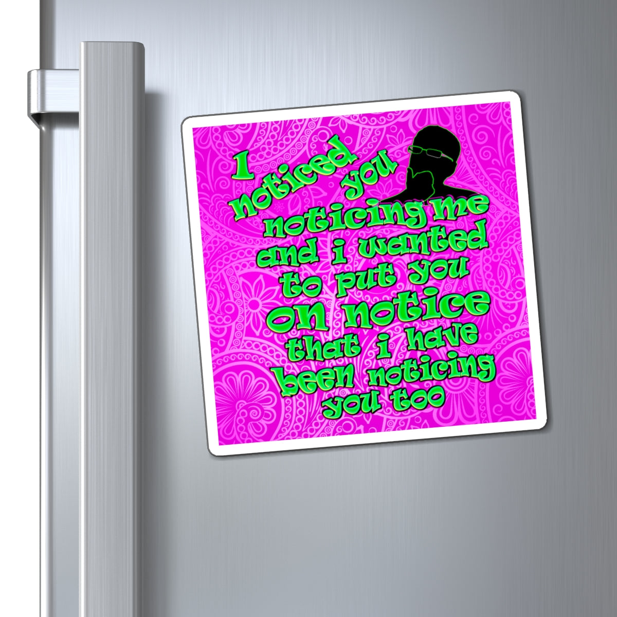 noticed you noticing - Magnets - (pink swirl)