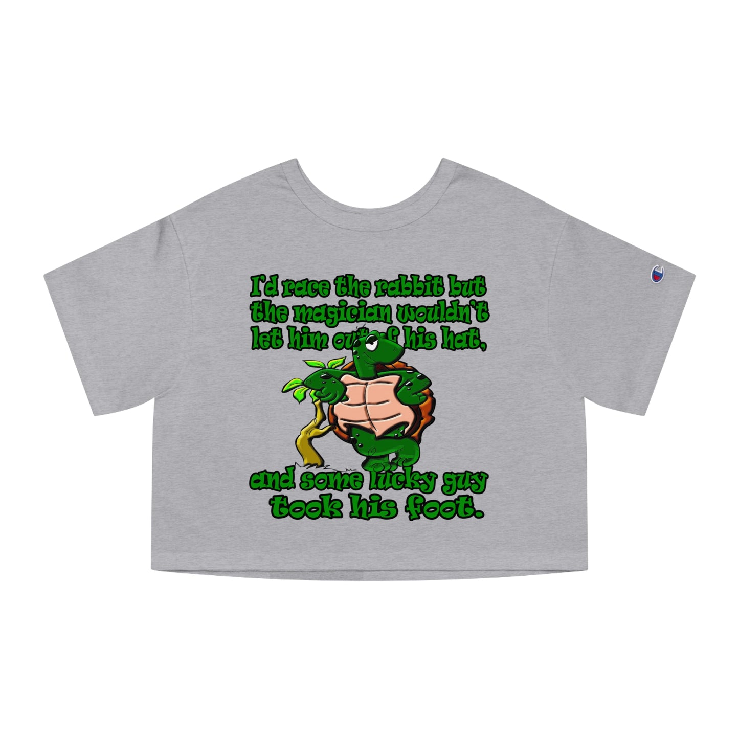 turtle race - Champion Women's Heritage Cropped T-Shirt