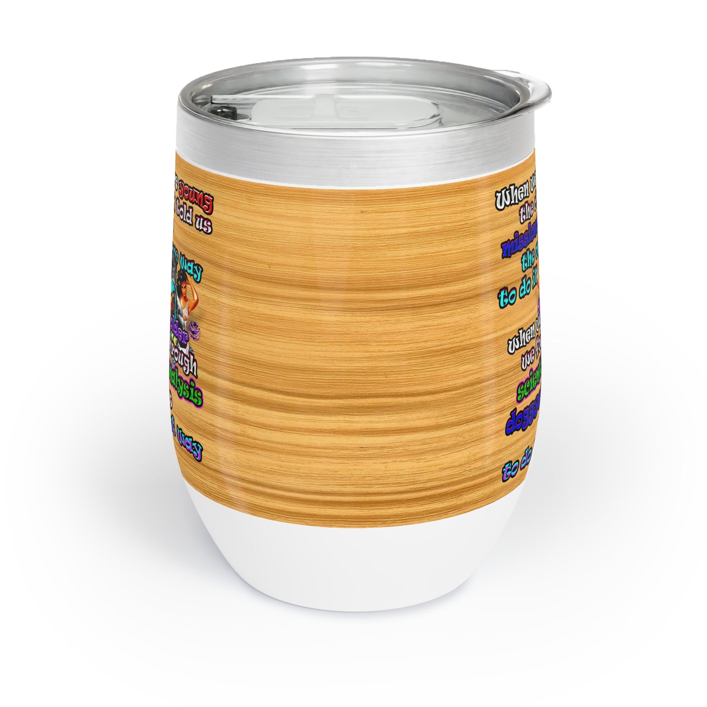 doggystyle - Chill Wine Tumbler (butterscotch wood finish)