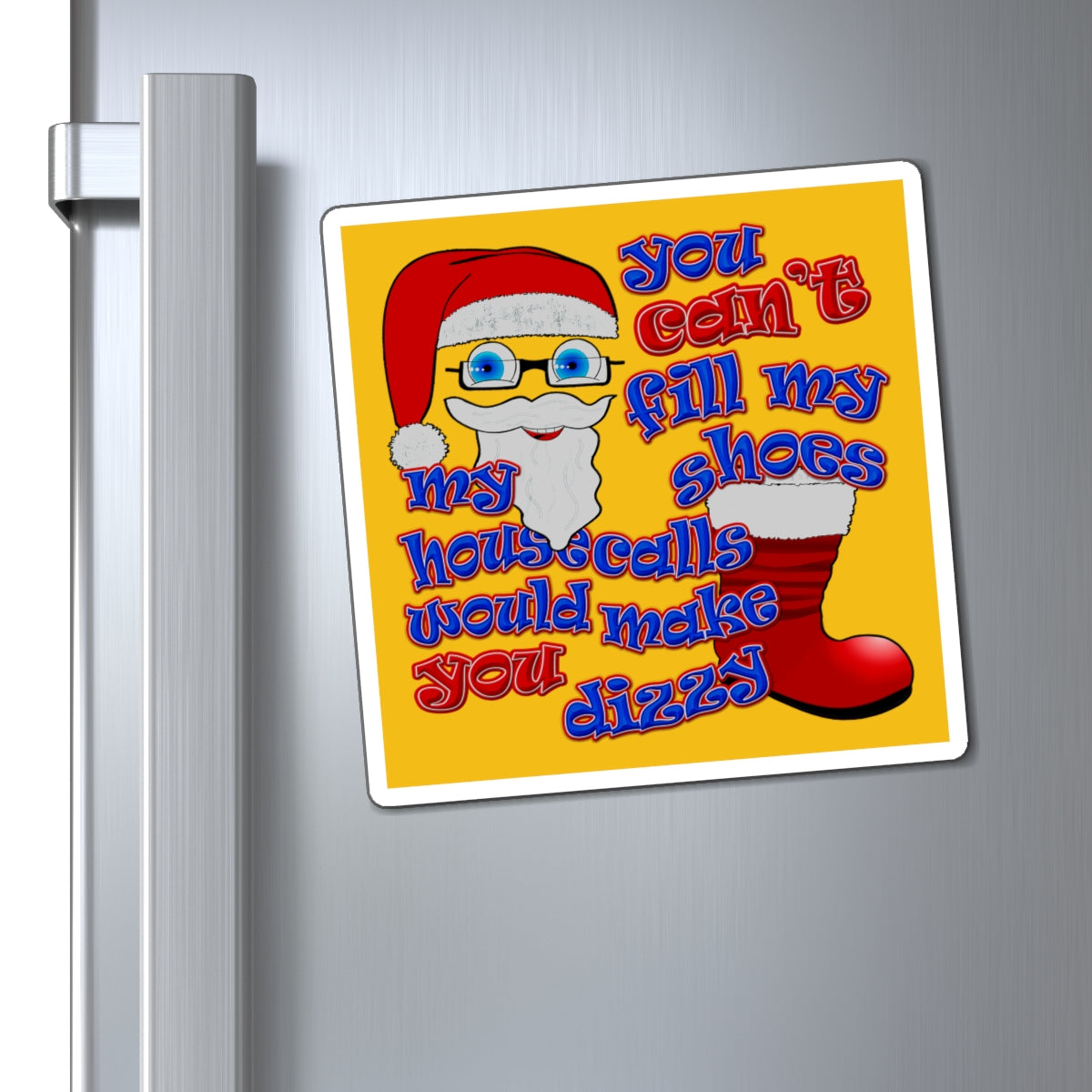 santa's shoes - Magnets - (yellow)