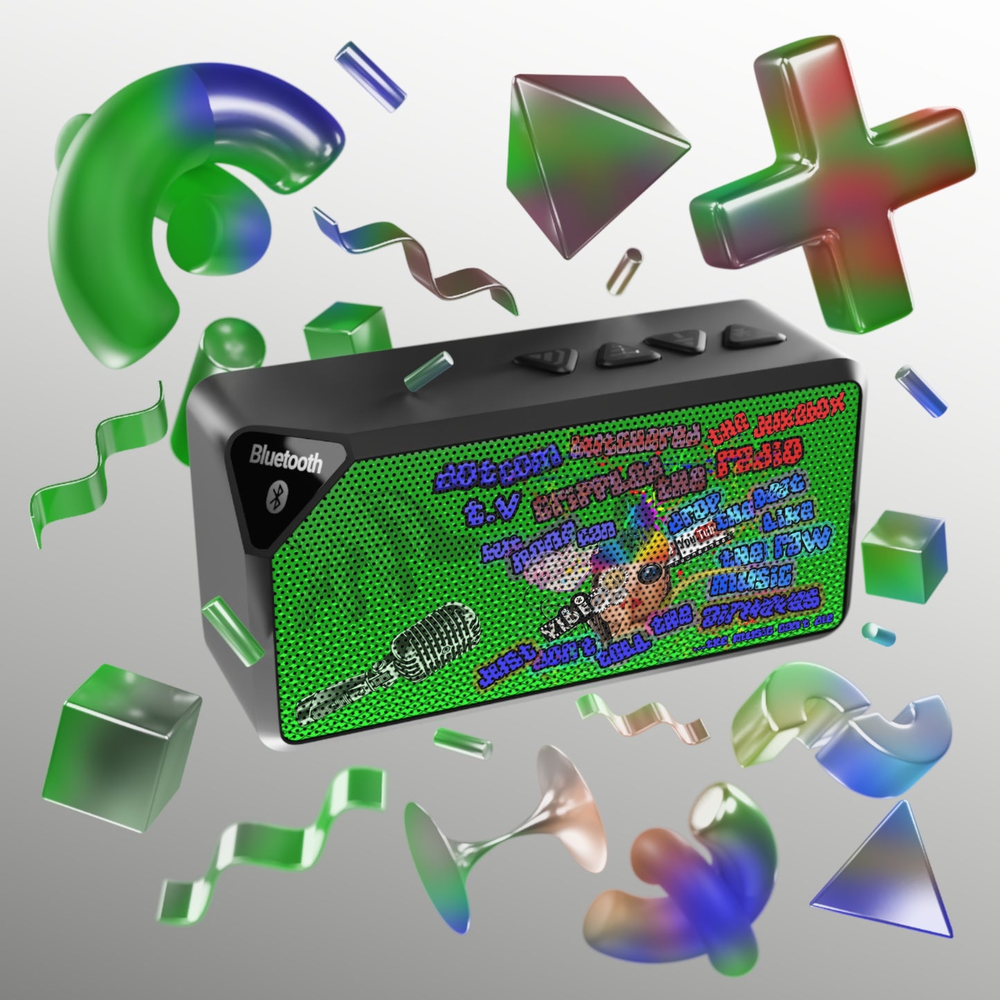 drop the beat - Jabba Bluetooth Speaker (logo green)