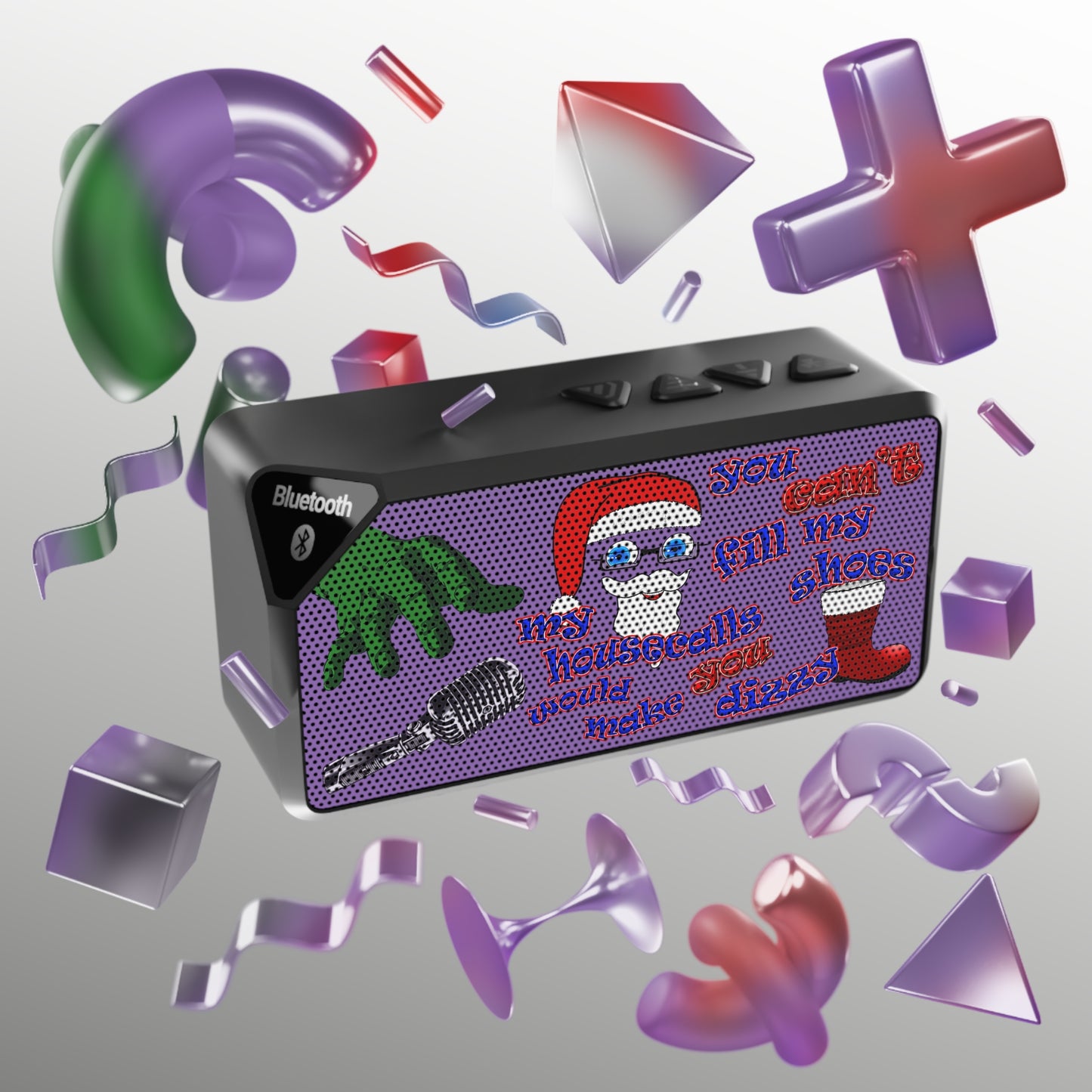 santa's shoes - Jabba Bluetooth Speaker (light purple)
