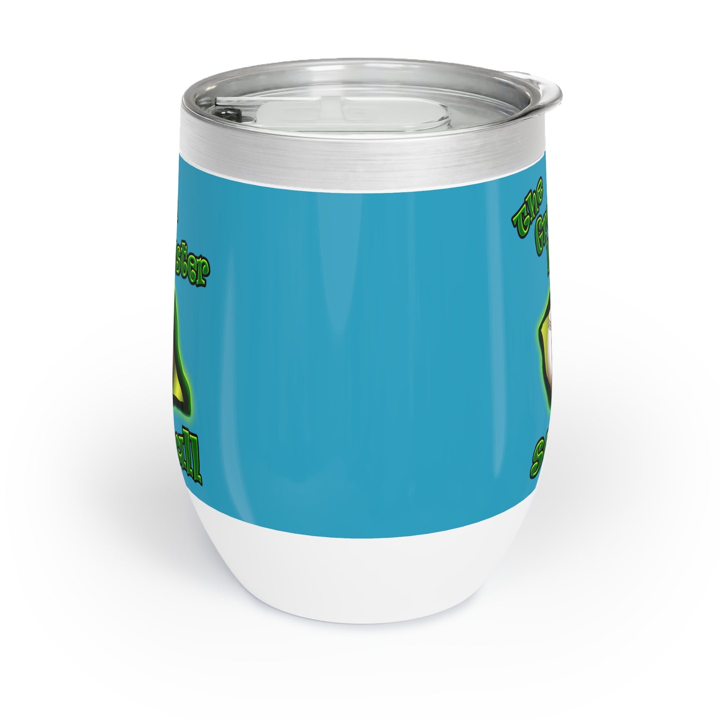 green monster - Chill Wine Tumbler (turquoise)