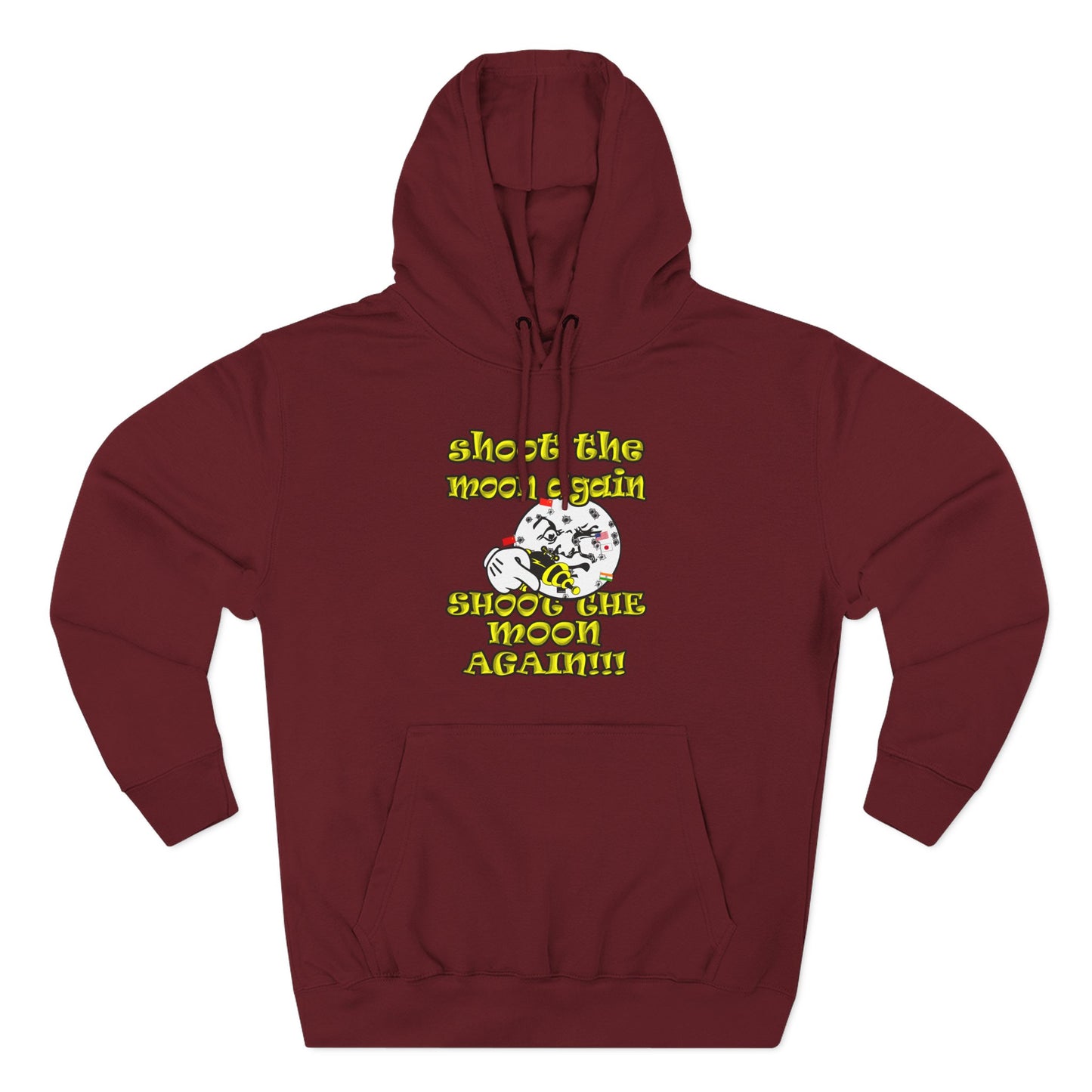 shoot the moon again - Three-Panel Fleece Hoodie