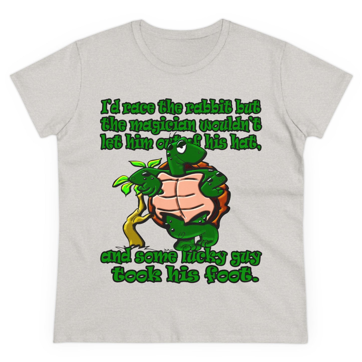 turtle race - Women's Midweight Cotton Tee
