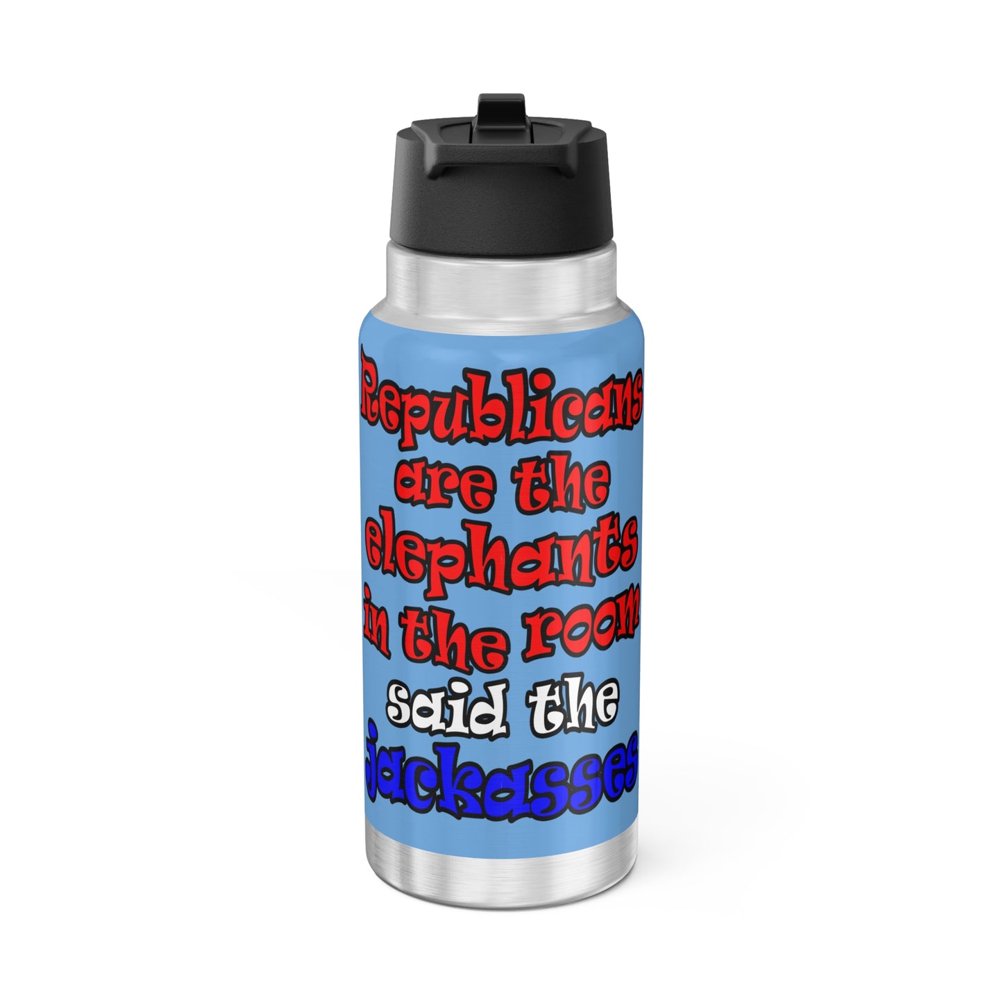donkeys and elephants - Gator Tumbler, 32oz (light blue)