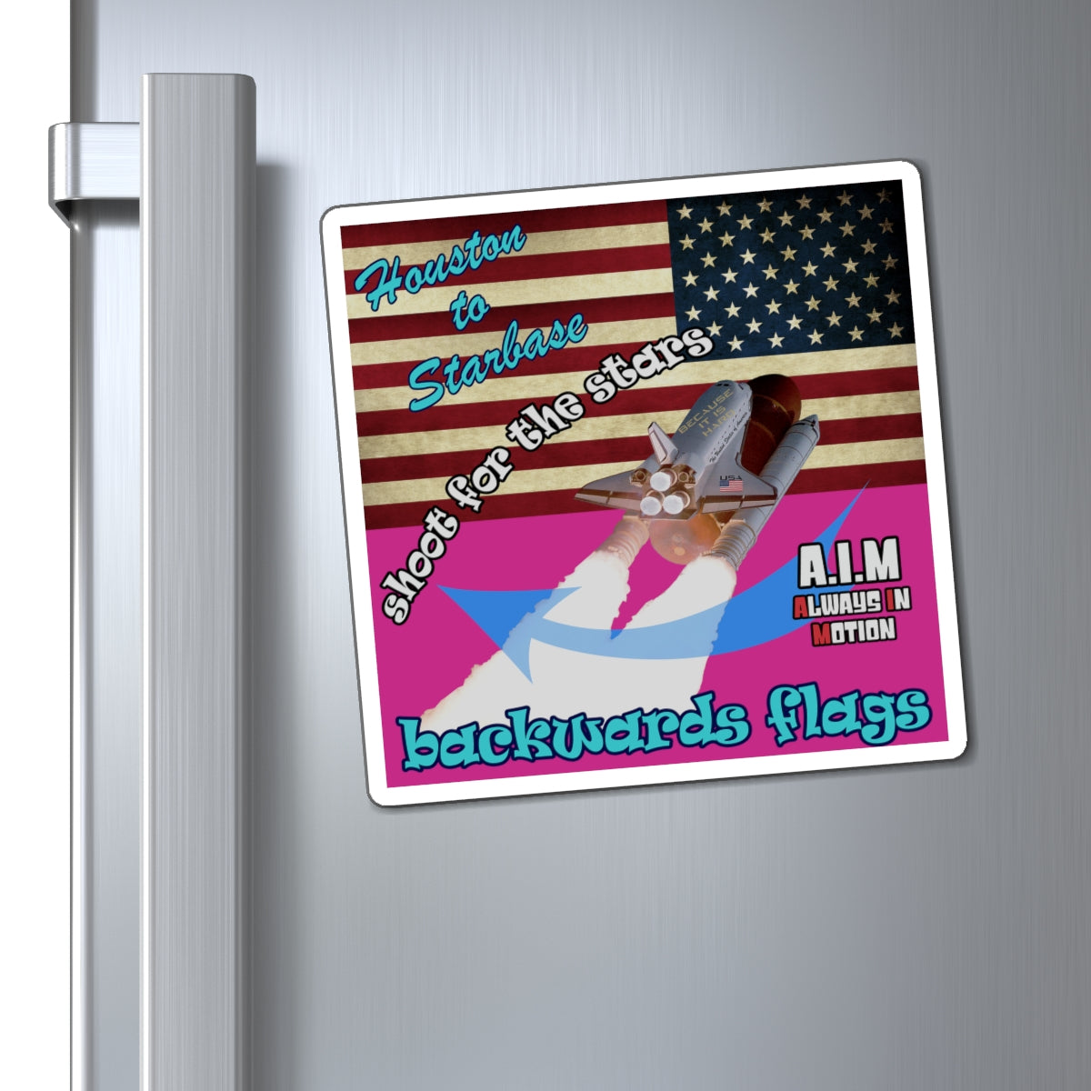 shoot for the stars - Magnets - (pink)