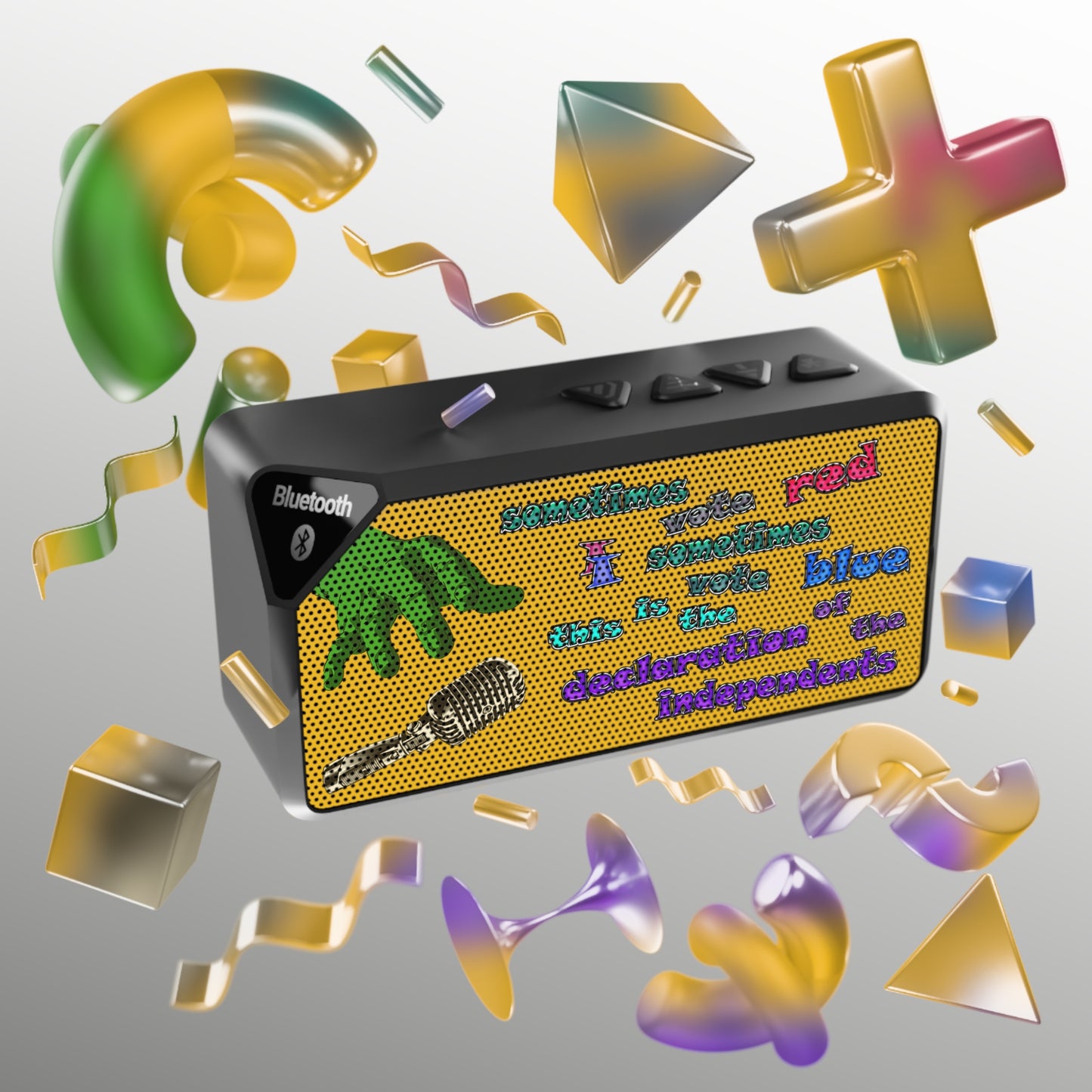 declaration of the independents - Jabba Bluetooth Speaker (yellow)