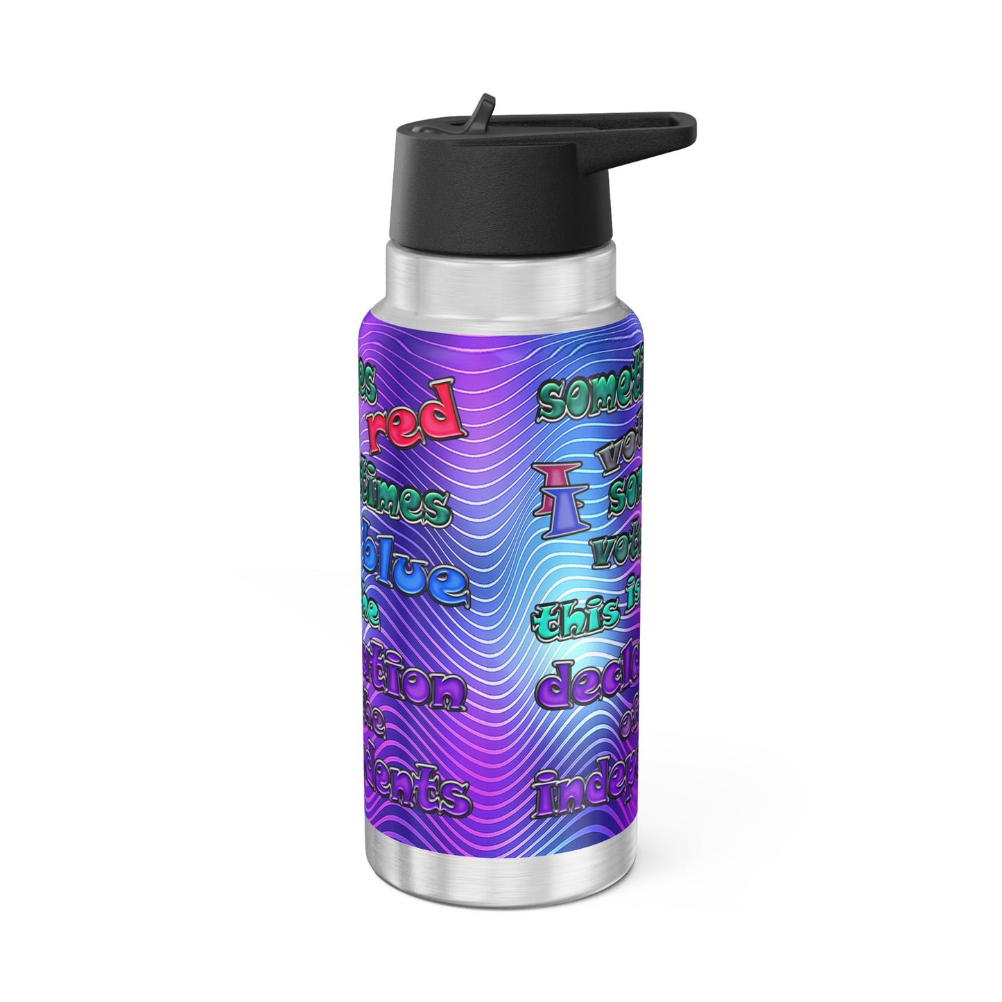 declaration of the independents - Gator Tumbler, 32oz (purple wave)