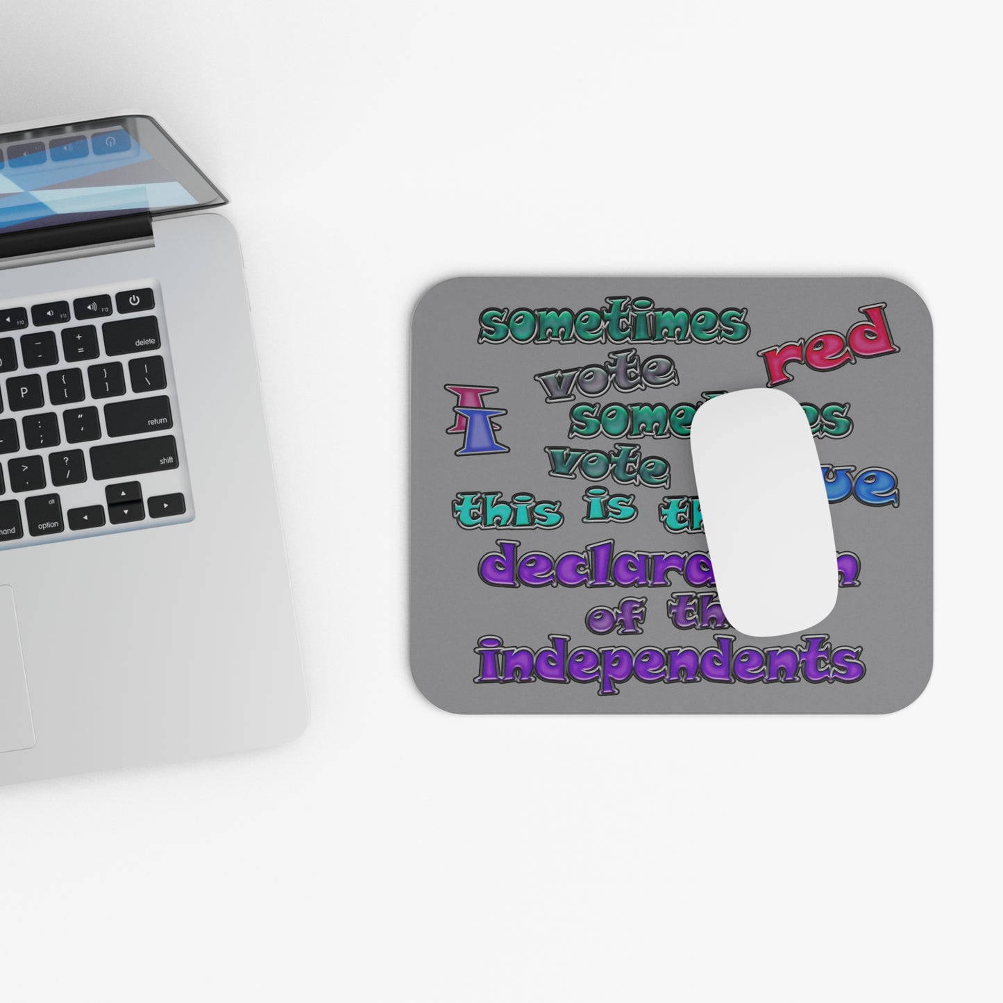 declaration of the independents - Mouse Pad (Rectangle) (grey)