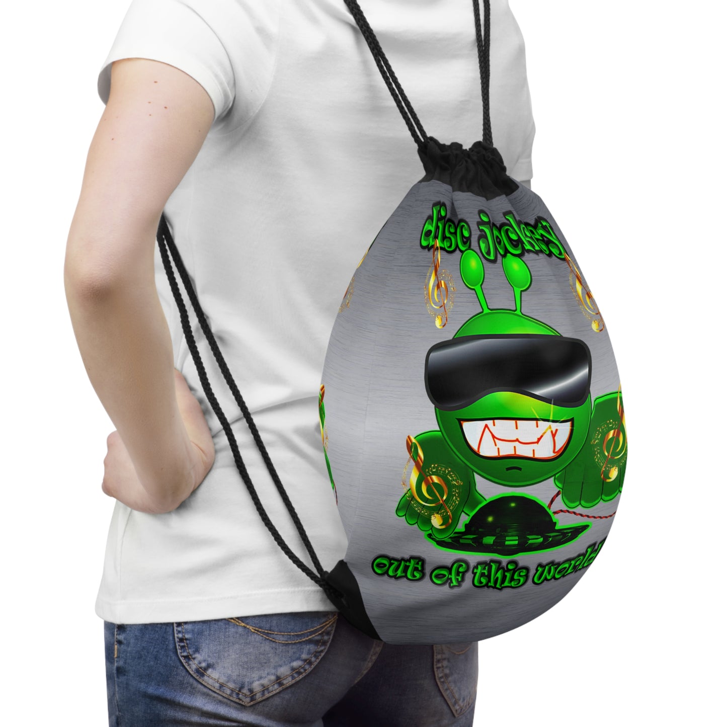 disc jockey - Drawstring Bag (brushed nickel)