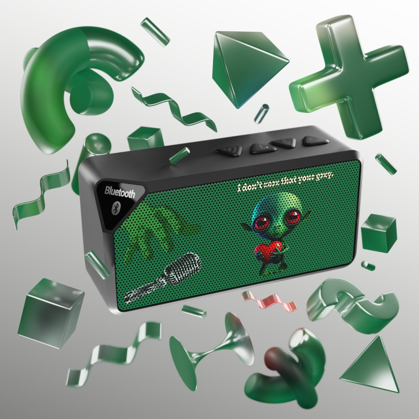 I don't care that your grey - Jabba Bluetooth Speaker (dark green)