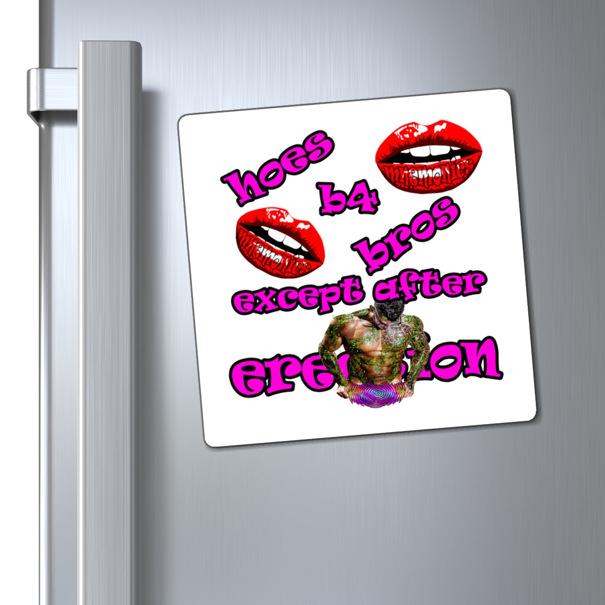 hoes b4 bros - Magnets - (white)