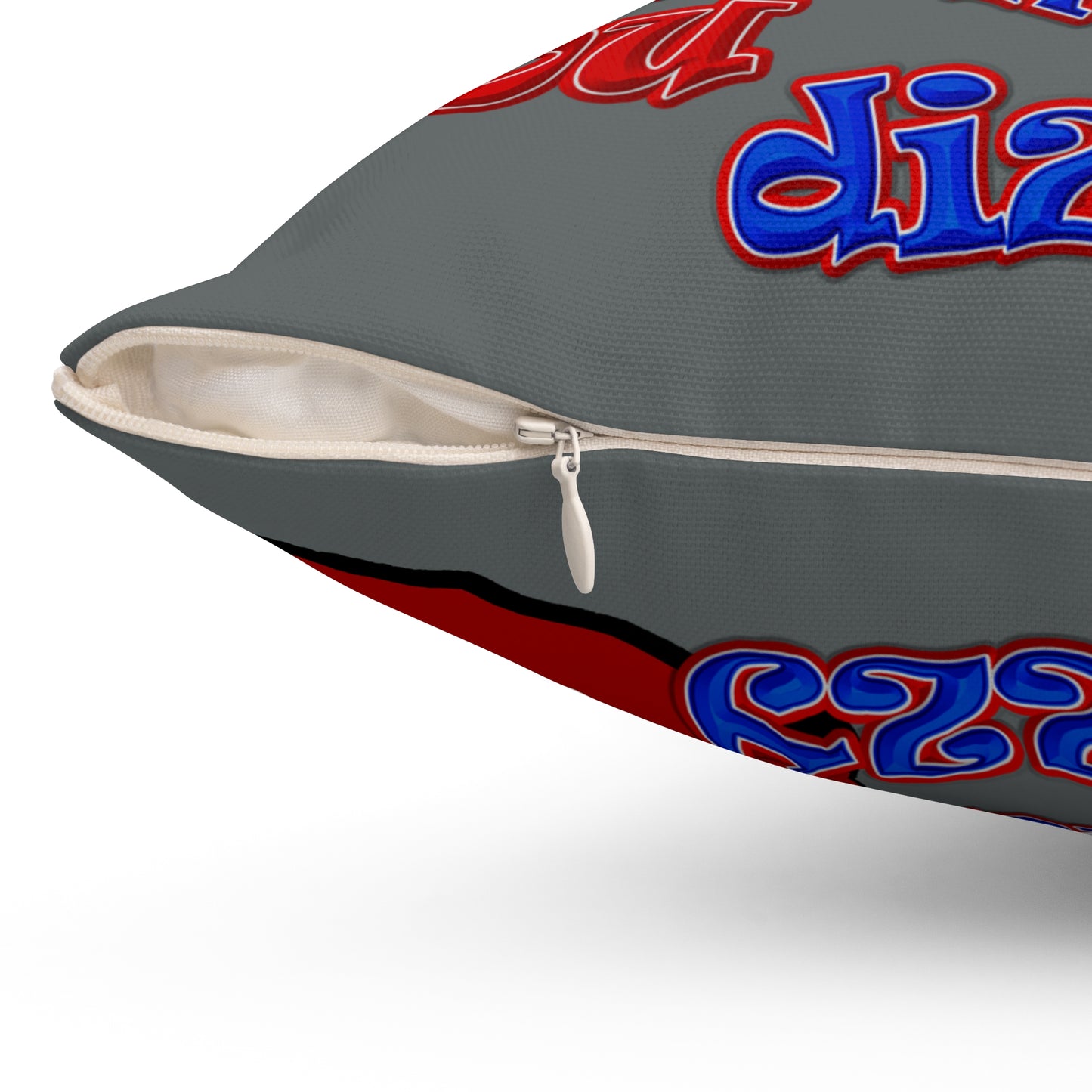 santa's shoes - Spun Polyester Square Pillow - (dark grey)