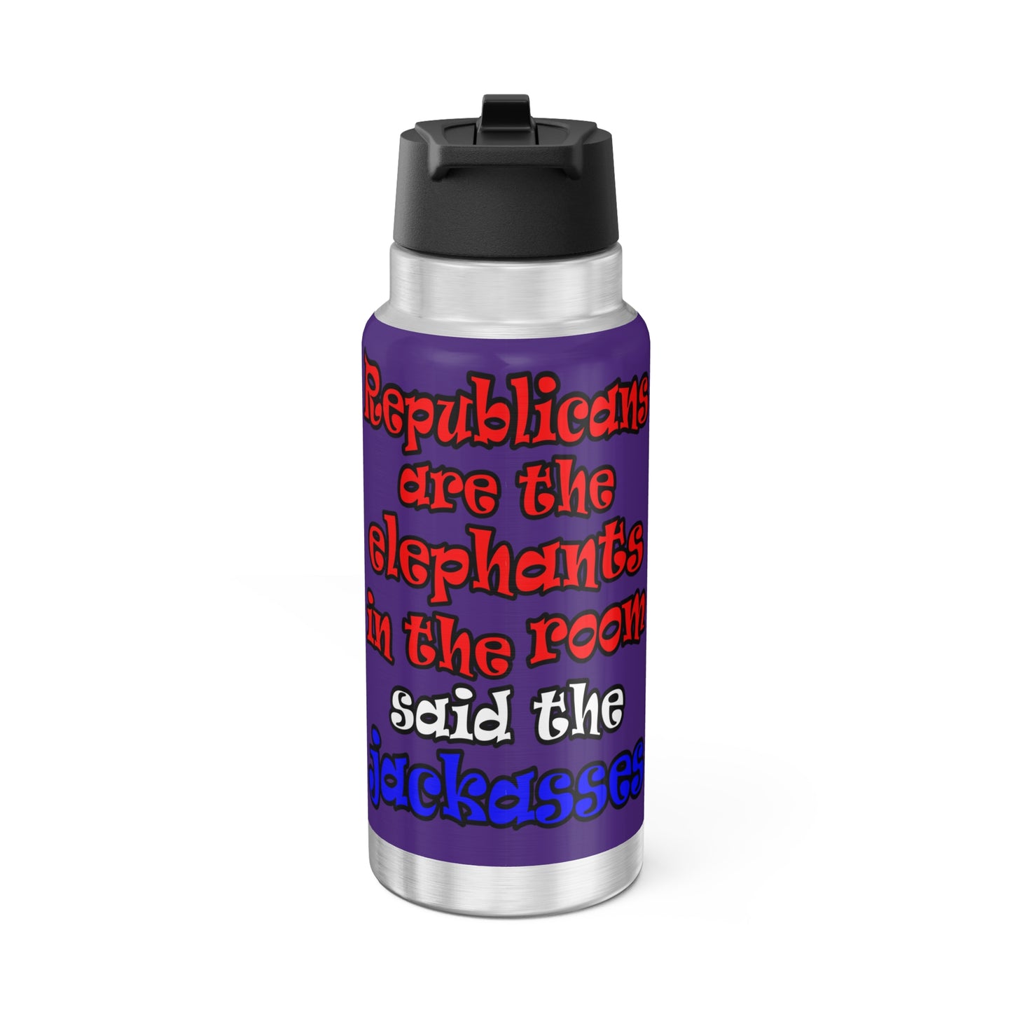 donkeys and elephants - Gator Tumbler, 32oz (purple)