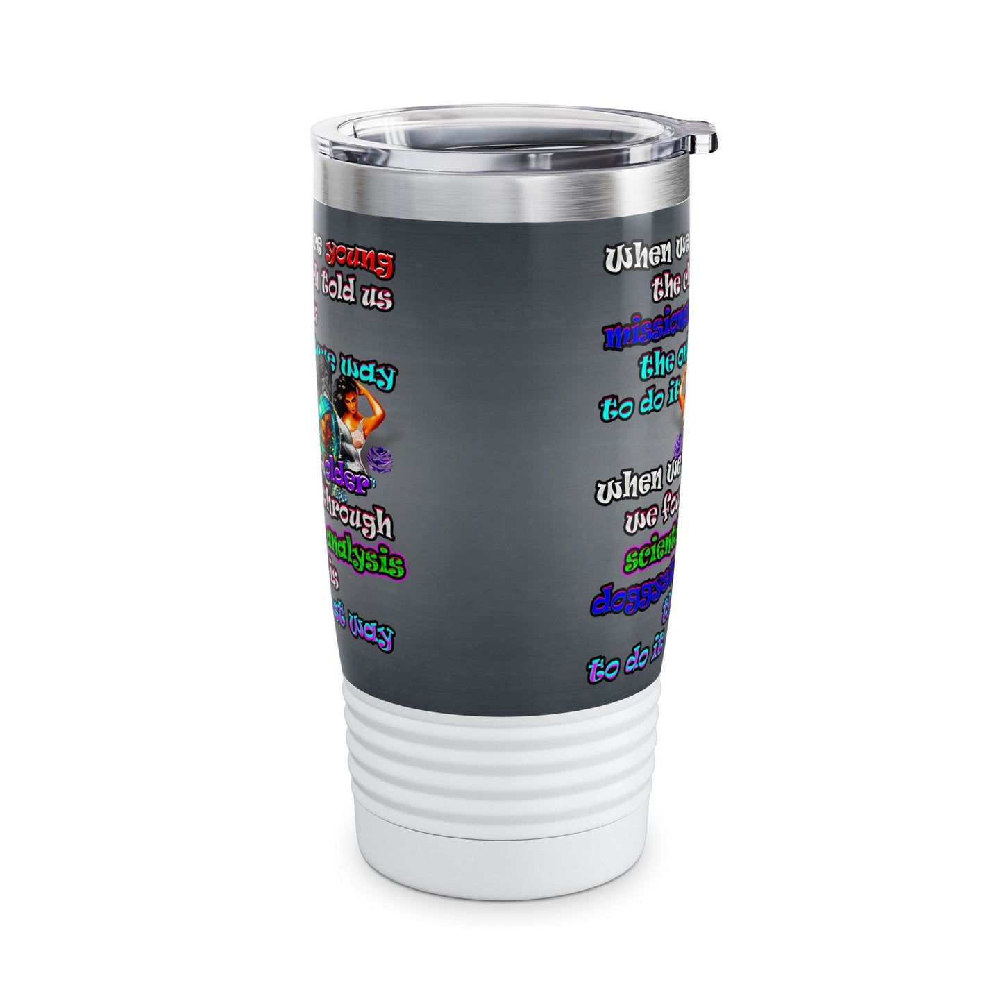 doggystyle - Ringneck Tumbler, 20oz (grey-light grey)