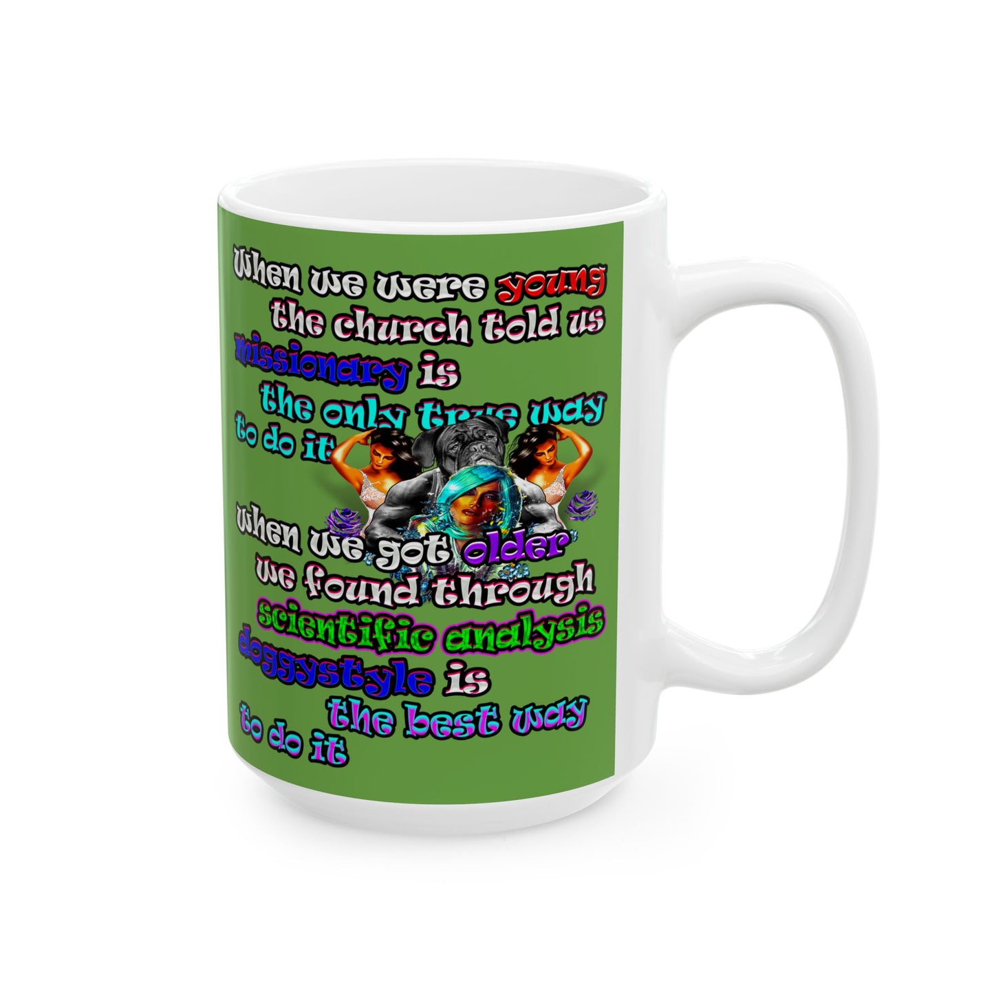 doggystyle - White Mug (green)