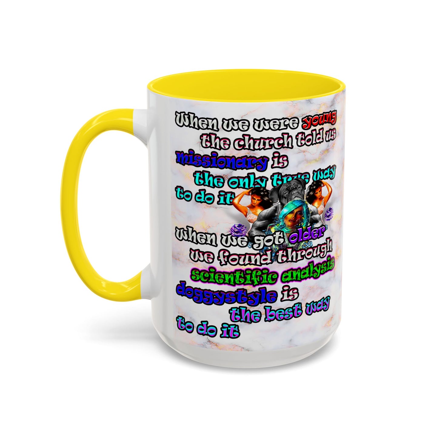 doggystyle - Accent Mug (white marble)