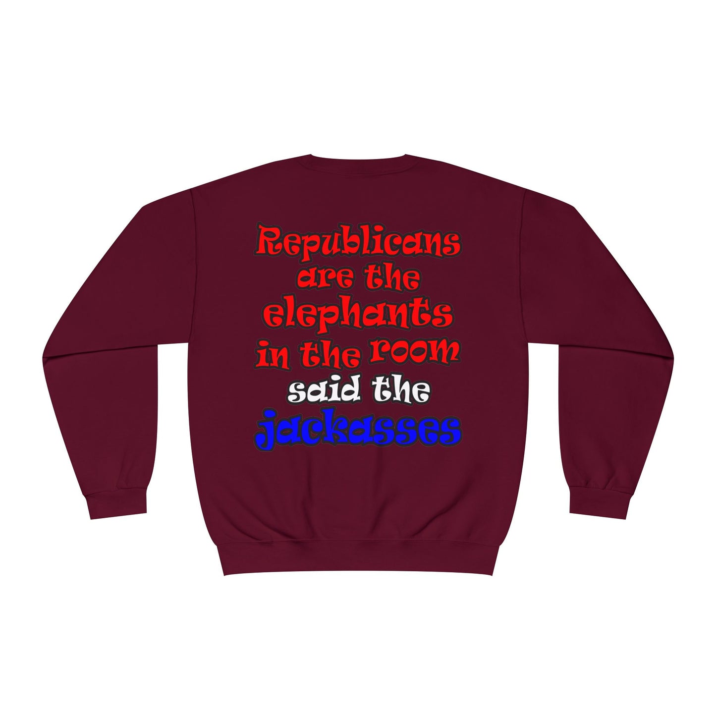donkeys and elephants - Unisex NuBlend® Crewneck Sweatshirt